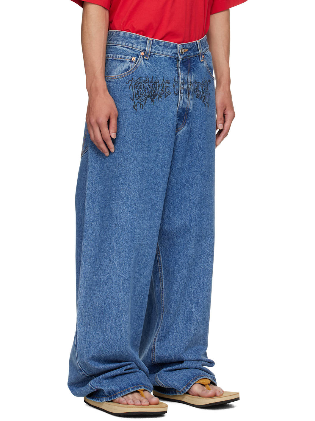 Blue Cradle of Filth Baggy Jeans - 2