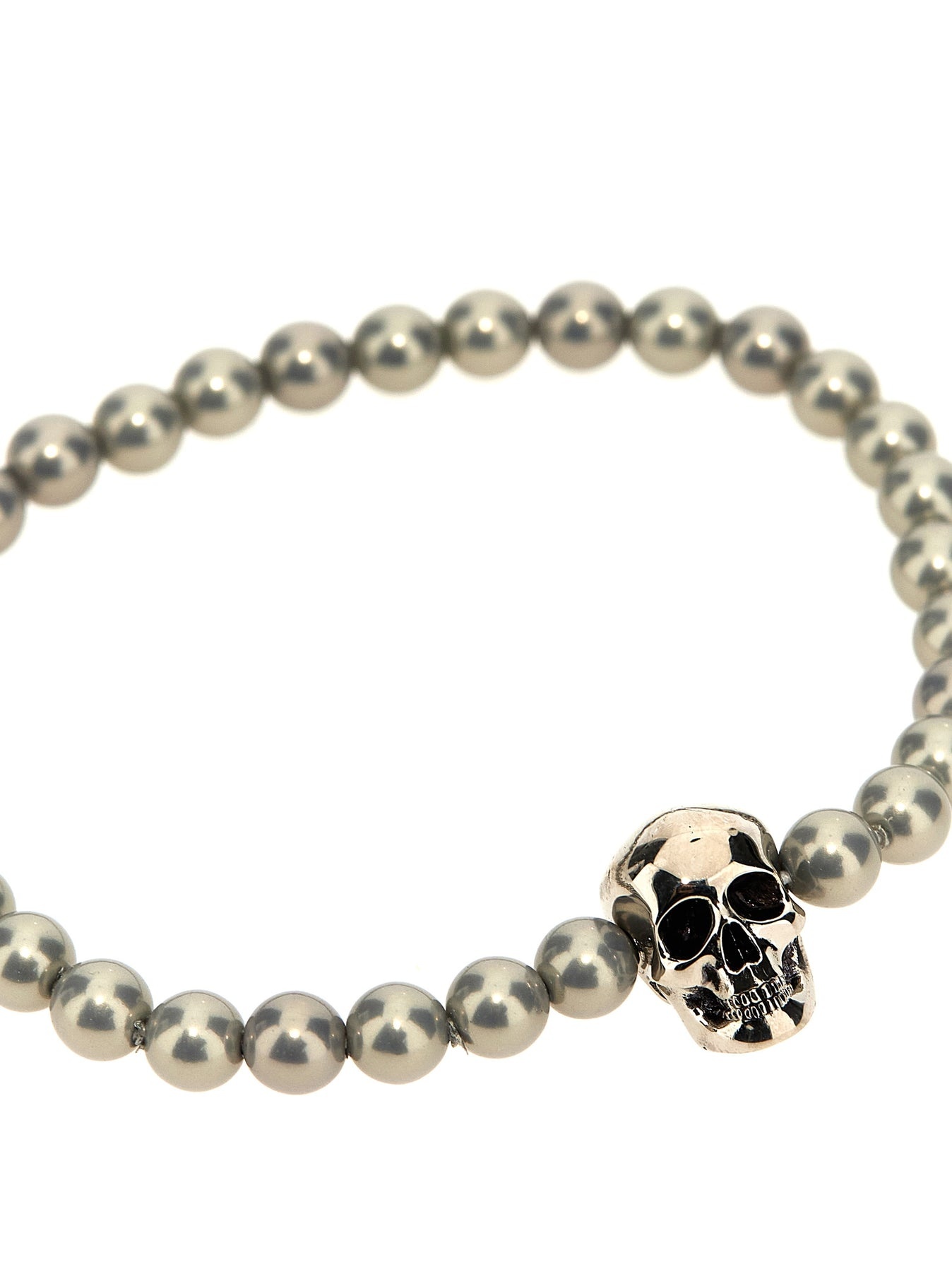Skull Beaded Jewelry Silver - 3