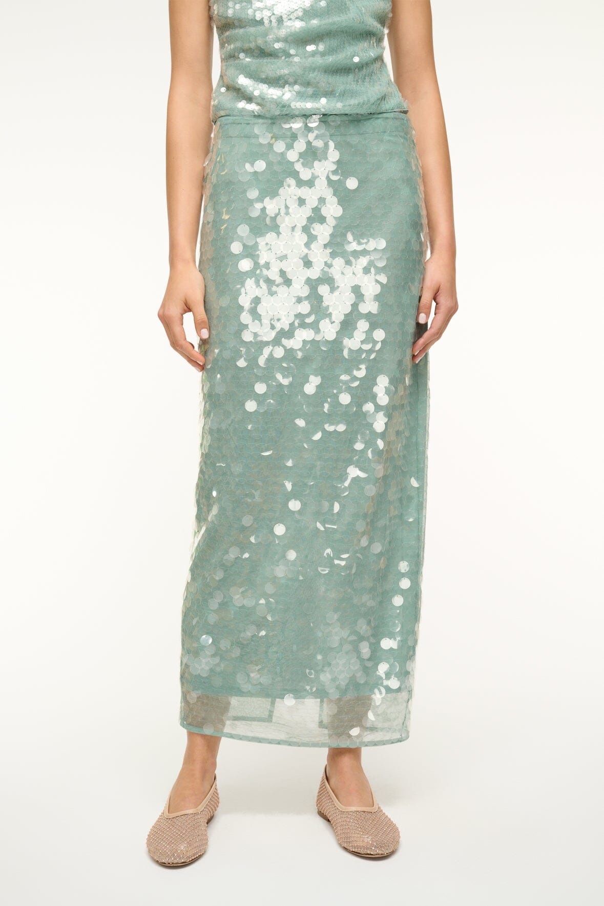 STAUD CASEY SKIRT MIST - 3