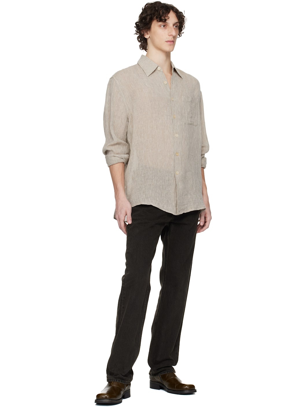 Beige Above Shirt - 5