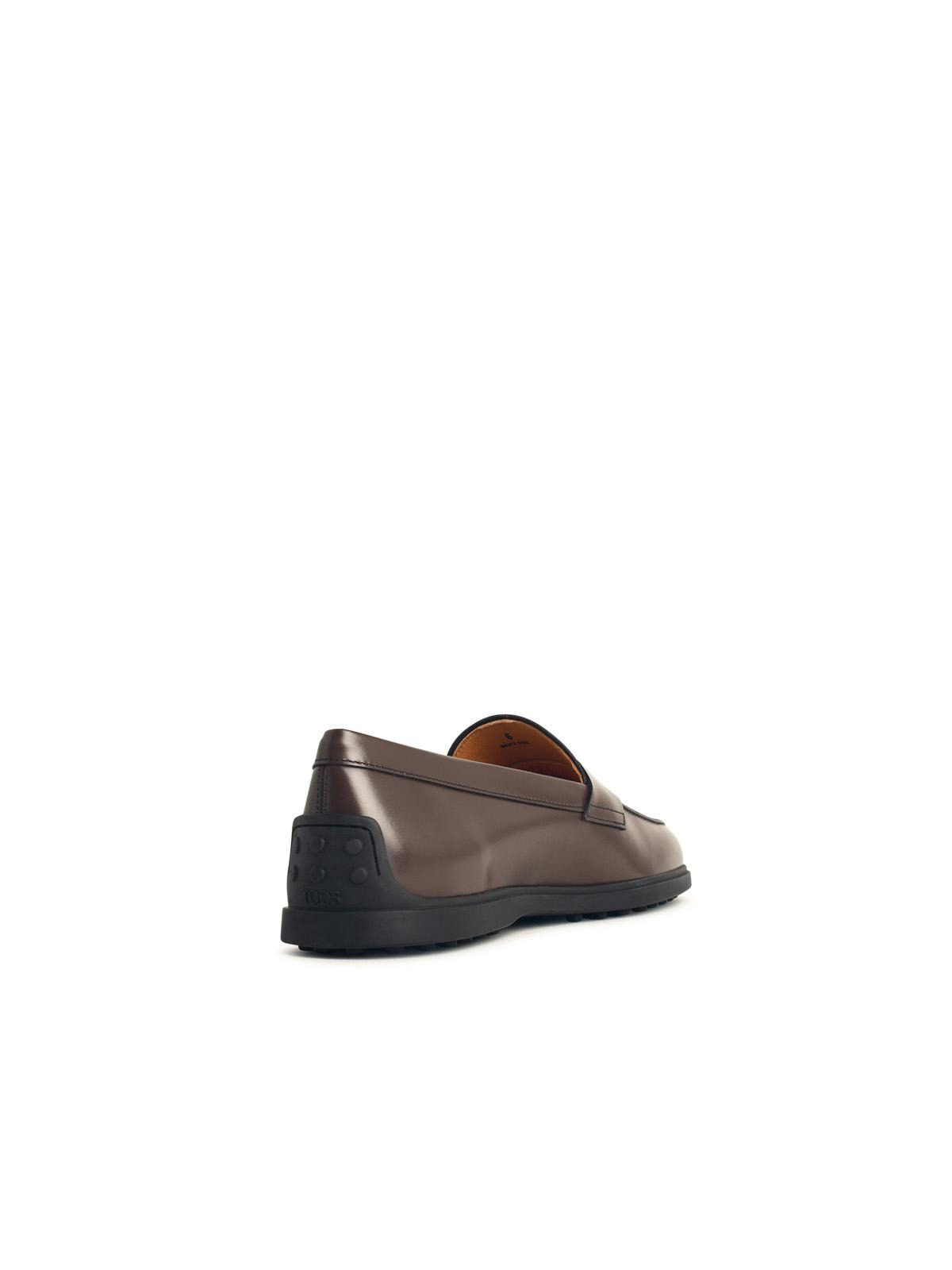 Tod's Brown Leather Loafers Men - 3
