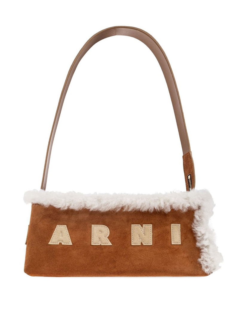 faux-shearling appliqué shoulder 1