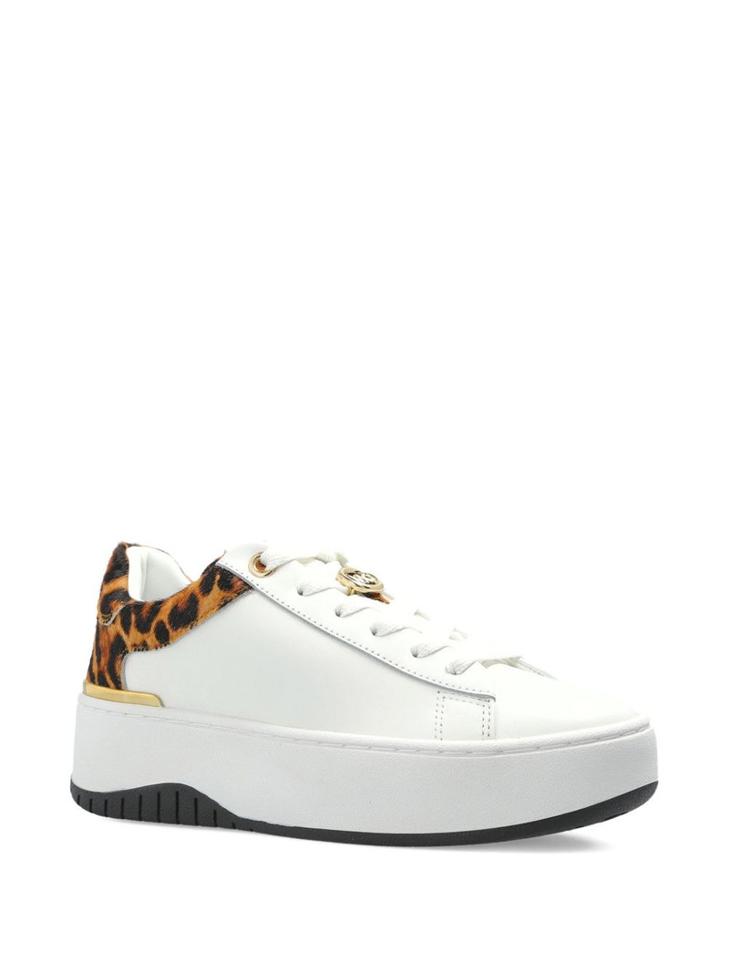 MICHAEL KORS textured leopard sneakers outlook