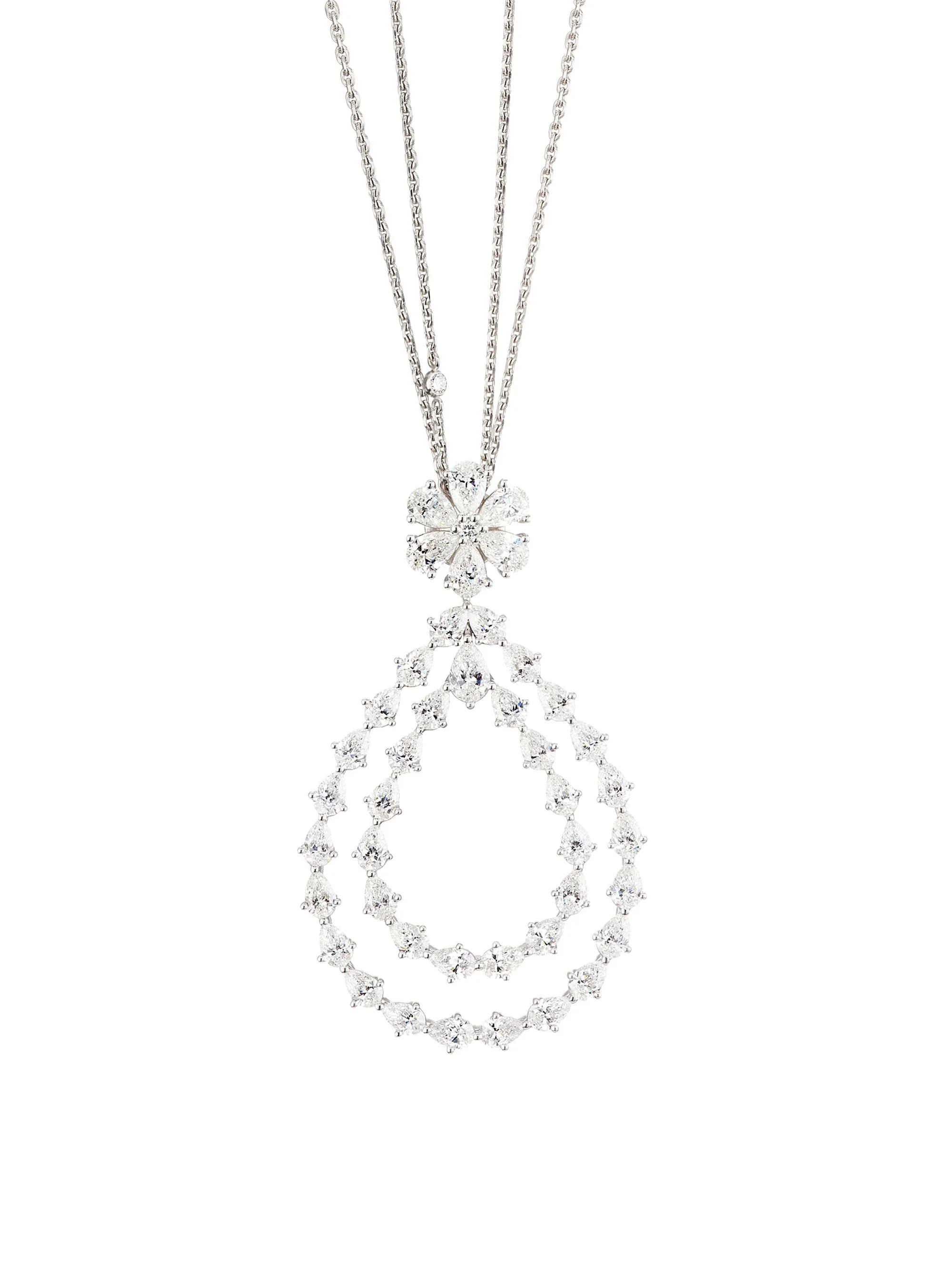 Women's L'Heure Du Diamant 18K White Gold & 8.86 TCW Diamond Pendant Necklace - White Gold - 1