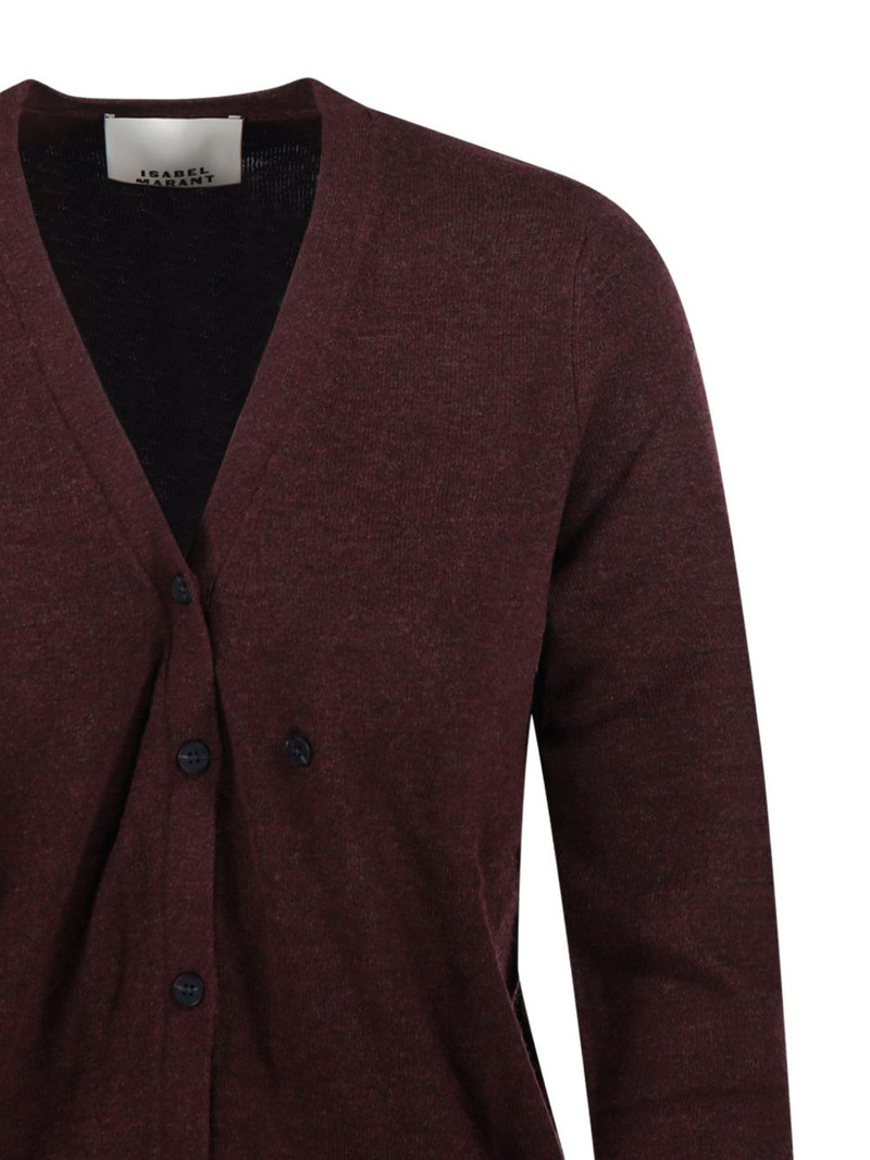 button-front V-neck cardigan 4
