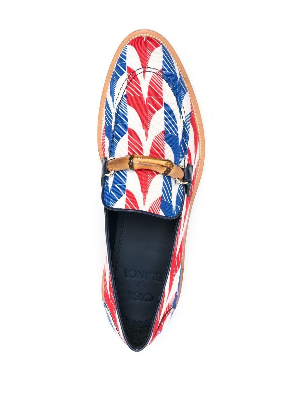 abstract-print Envelope loafers - 4