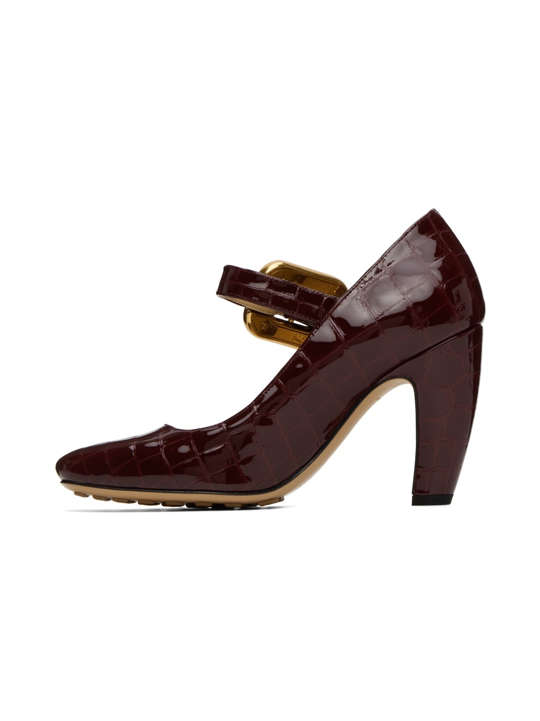 Burgundy Mostra Mary-Jane Heels - 3