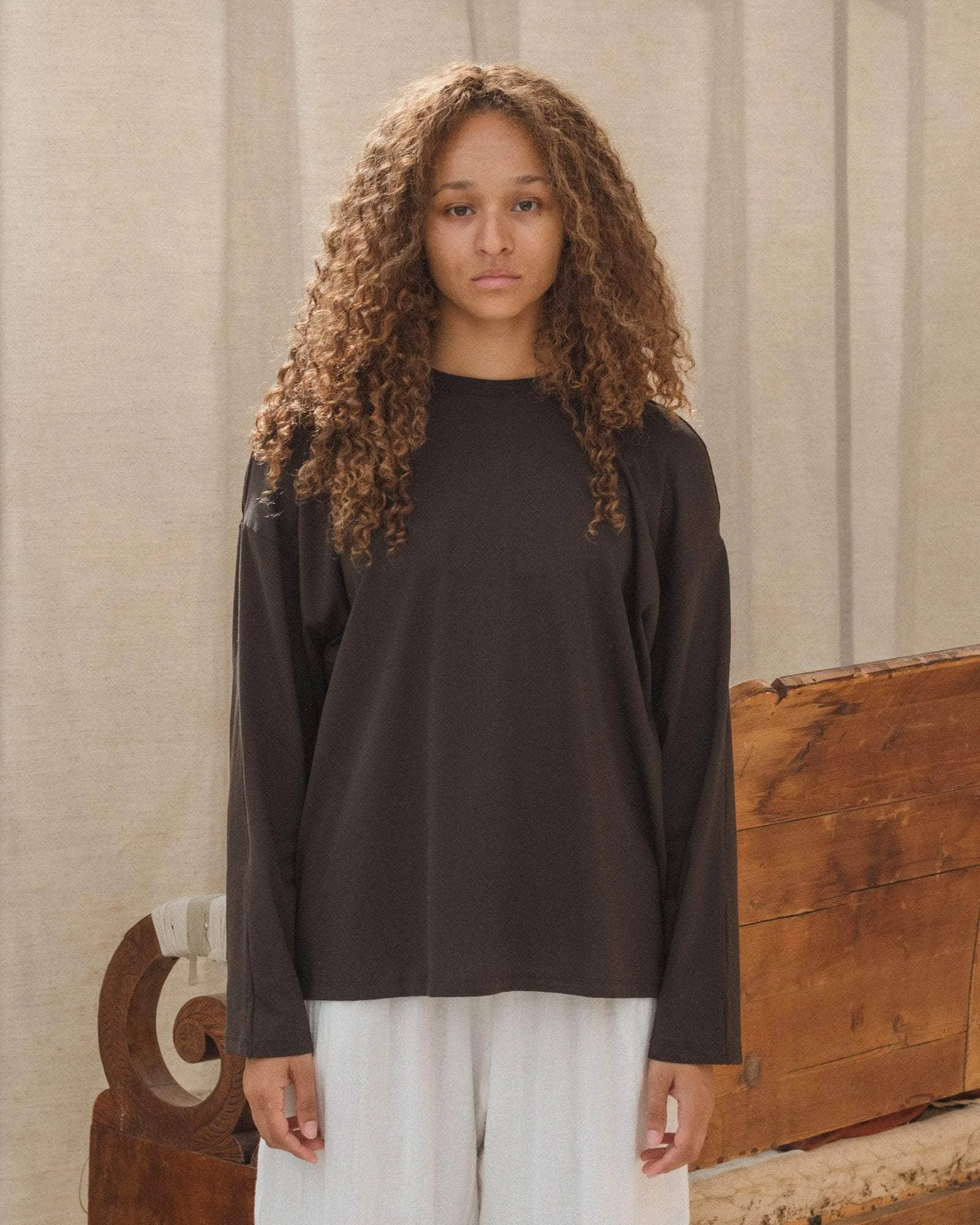 Pin Long Sleeve Tee - Regenerative Cotton Jersey - 1