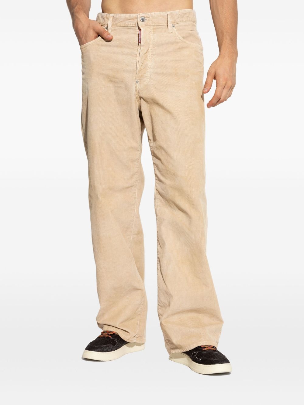 corduroy wide-leg trousers - 3