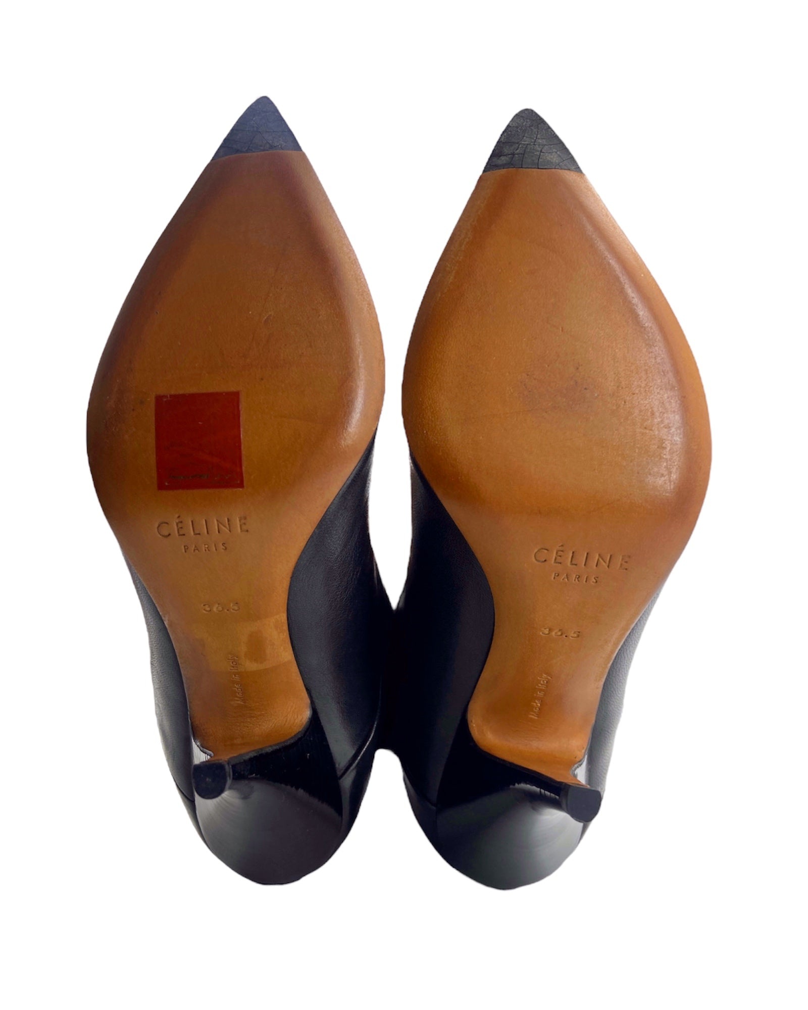 Céline - Céline Phoebe Philo Thigh High Leather Heels Boots 36.5 - 9