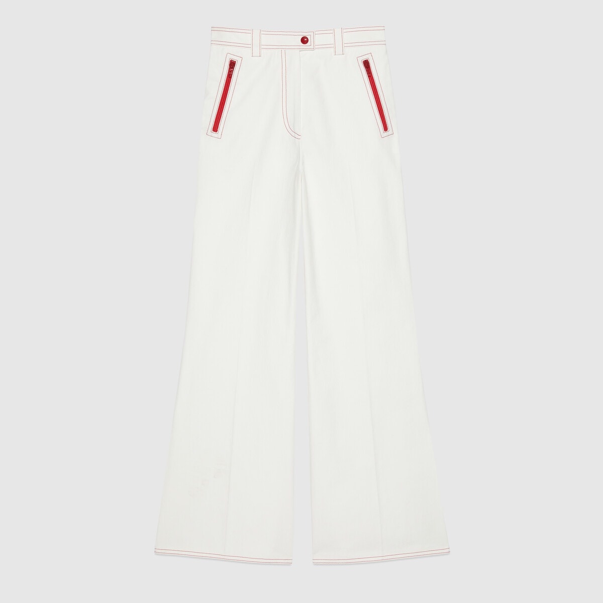 Cotton canvas pant with Interlocking G - 1