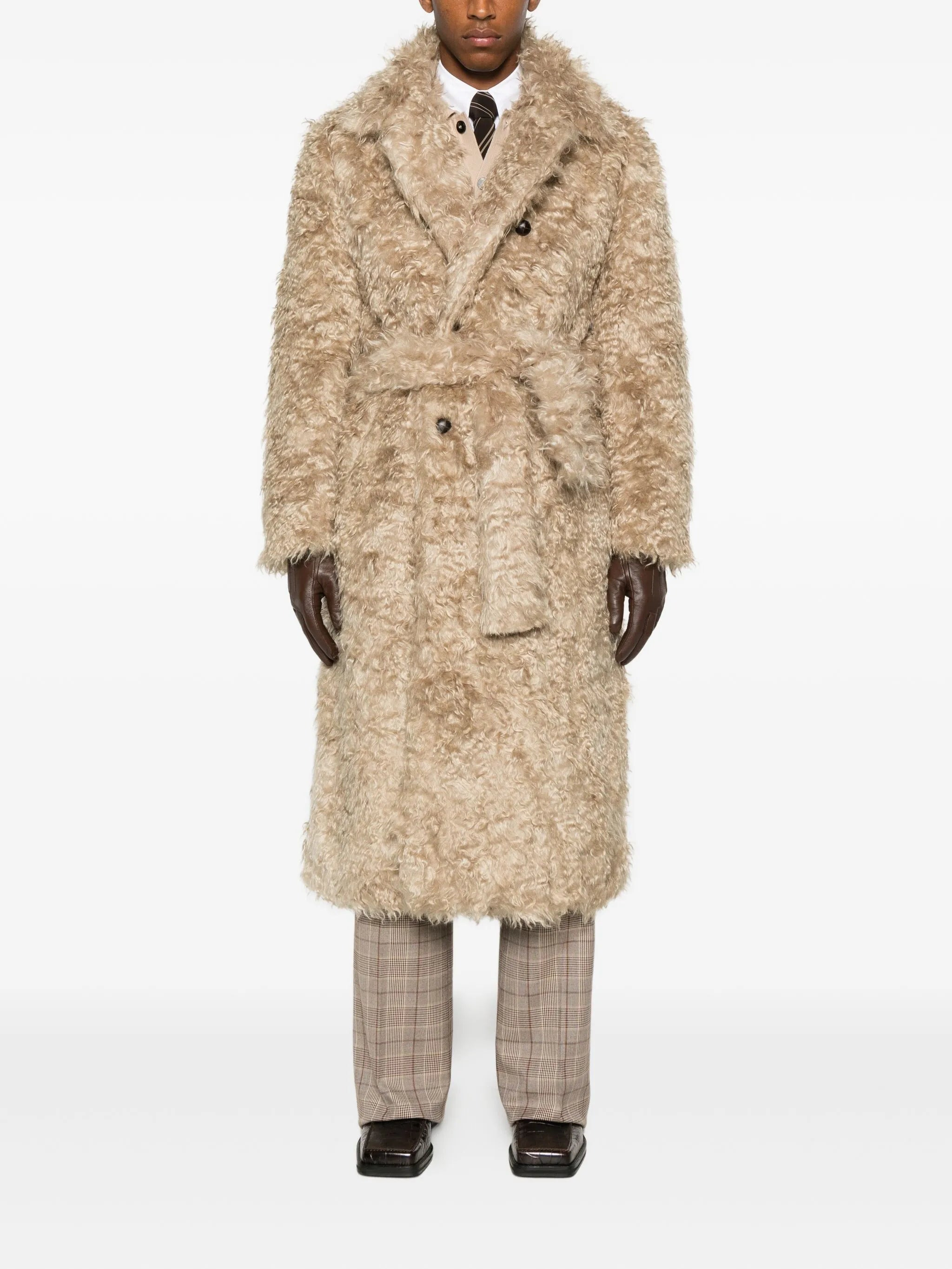 Ernest W. Baker Double-breasted Belted Coat - 2