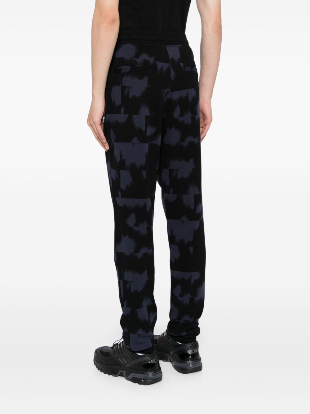 appliqué-logo cotton track pants - 4