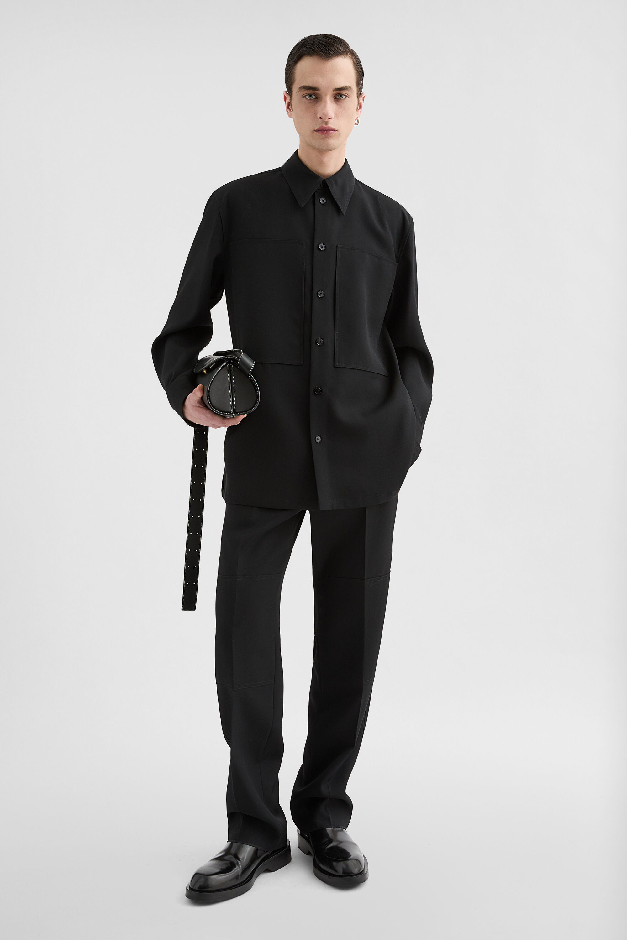 Wool Gabardine Shirt - 3