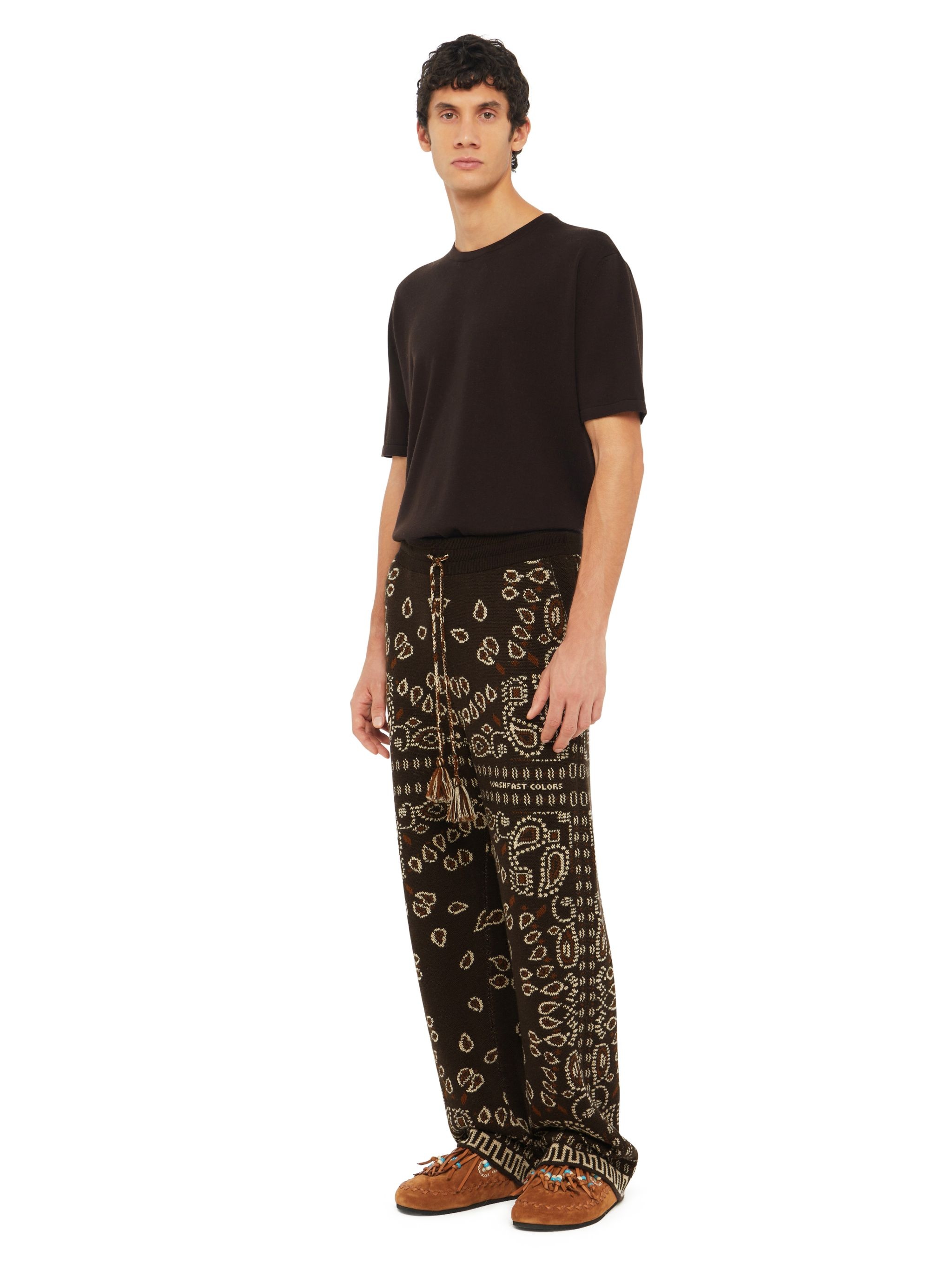 Bandana Piqué Jacquard Pants - 5