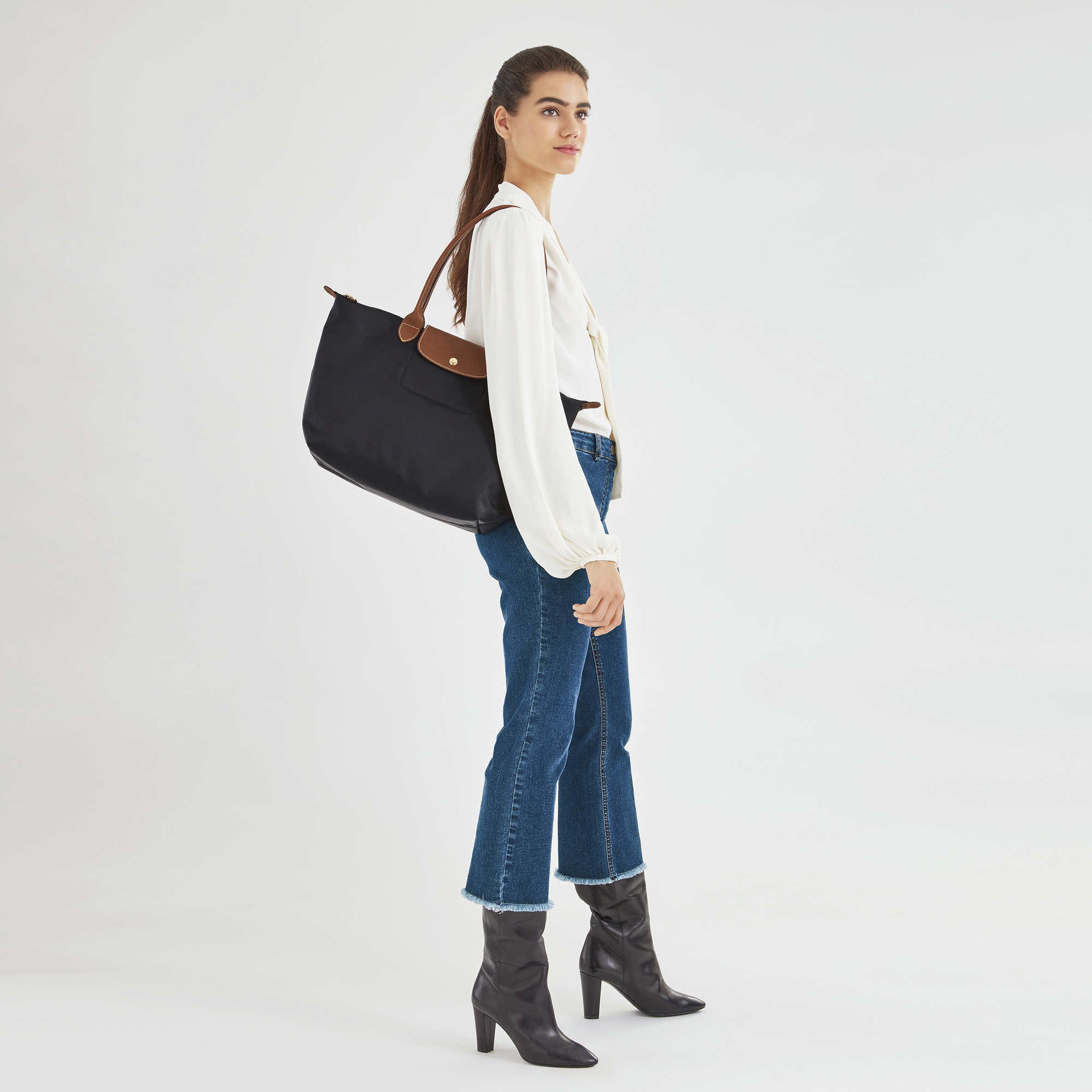 Longchamp Le Pliage Original L Tote bag Black - Recycled