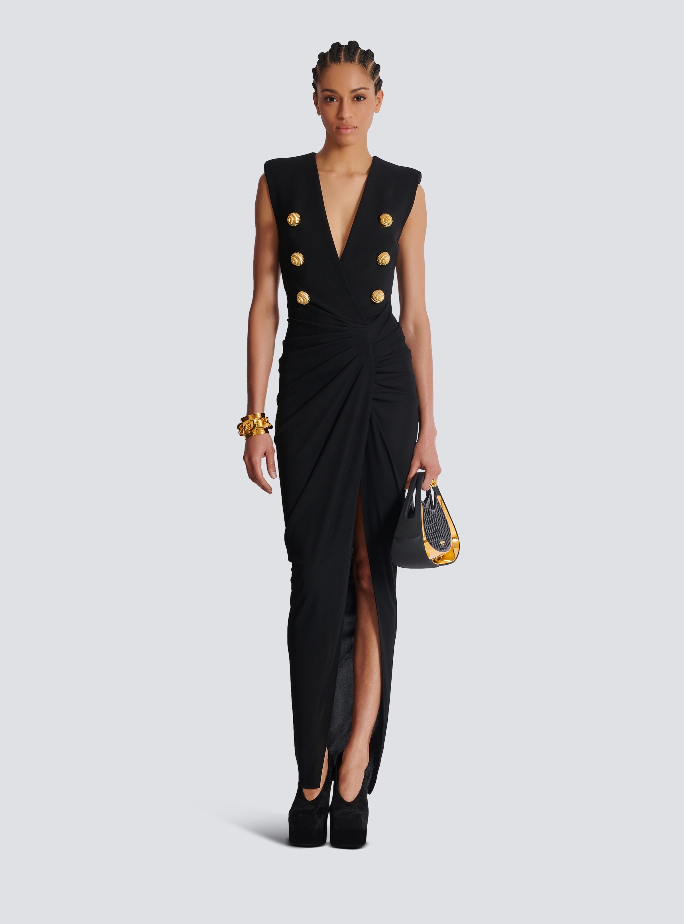 Long tailored crepe dress - 2