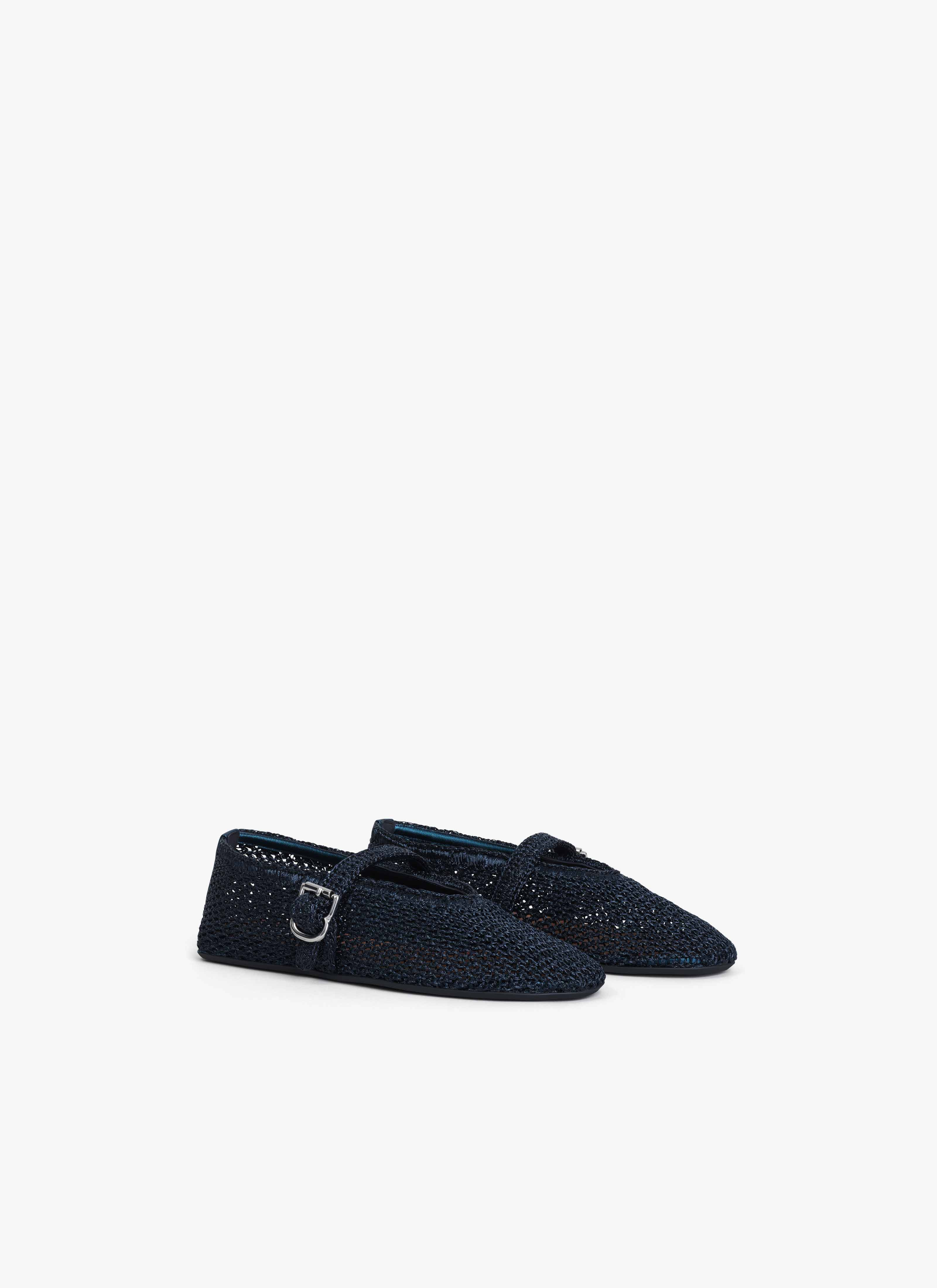 BALLET FLATS IN KNITTED LUREX - 2