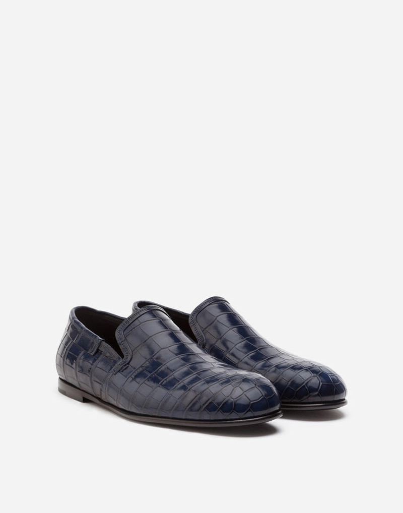 Dolce & Gabbana Crocodile nappa slip-on shoes outlook