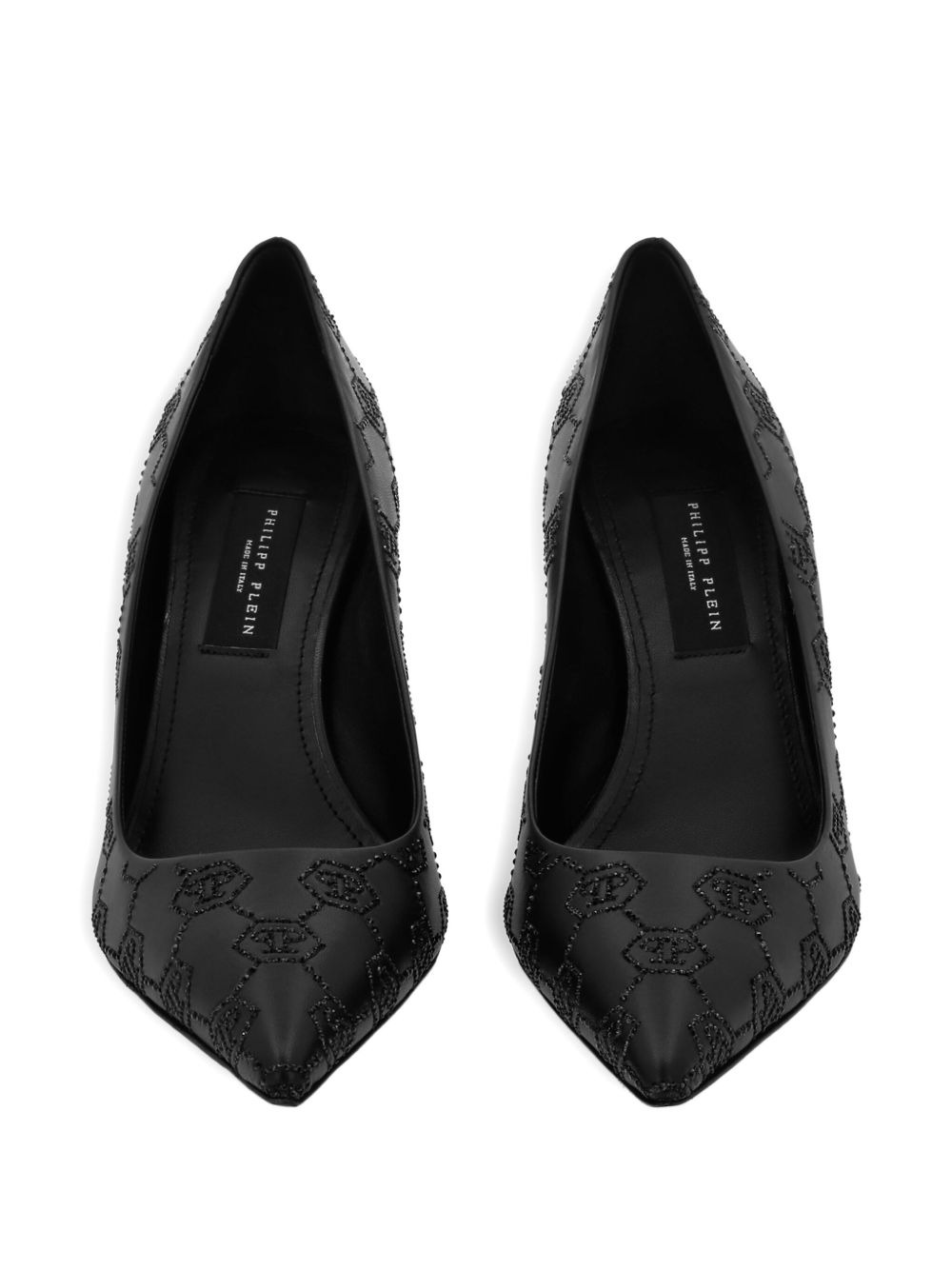 85mm monogram-pattern pumps - 2