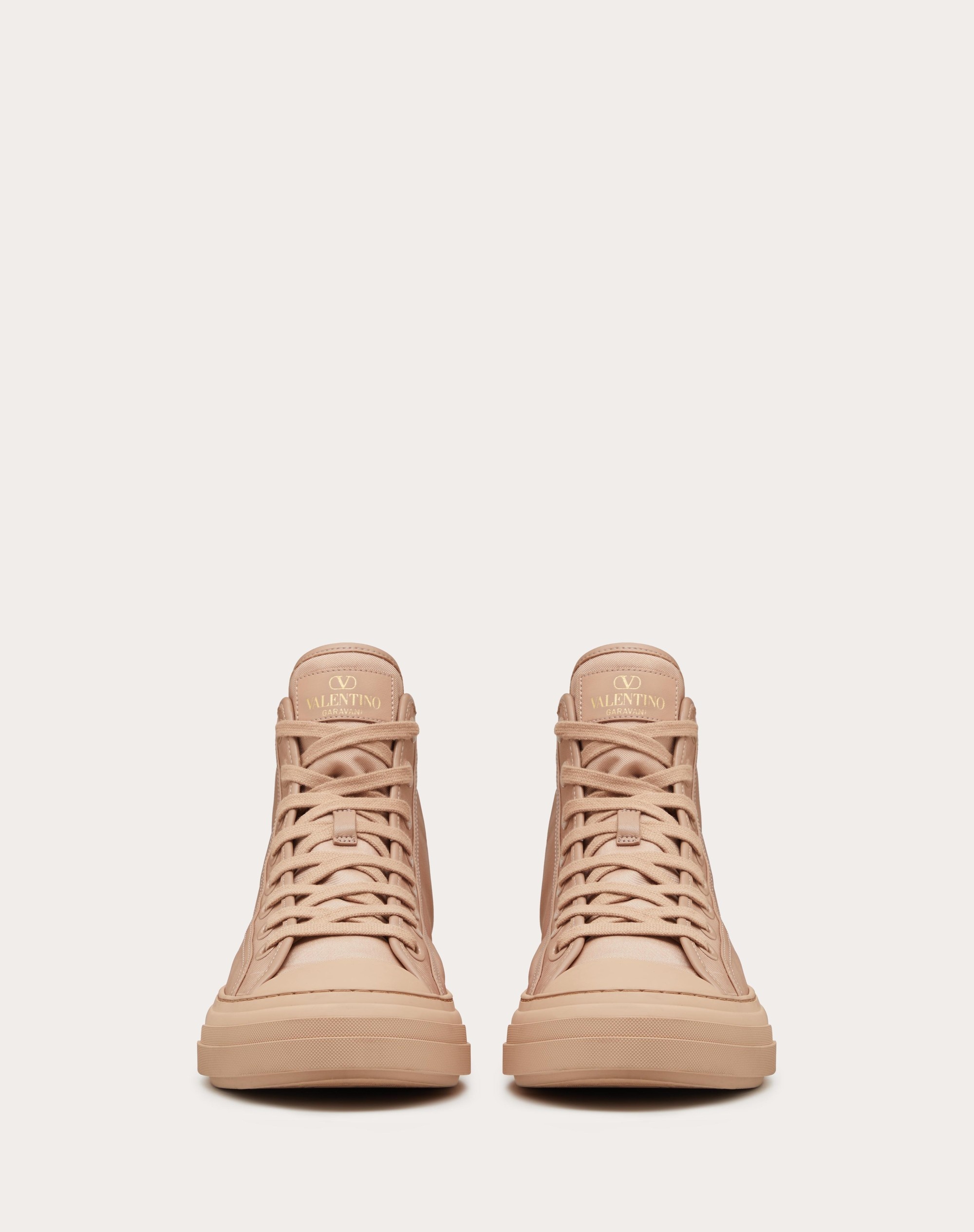 TOTALOOP NYLON AND LEATHER HIGH-TOP SNEAKER - 4