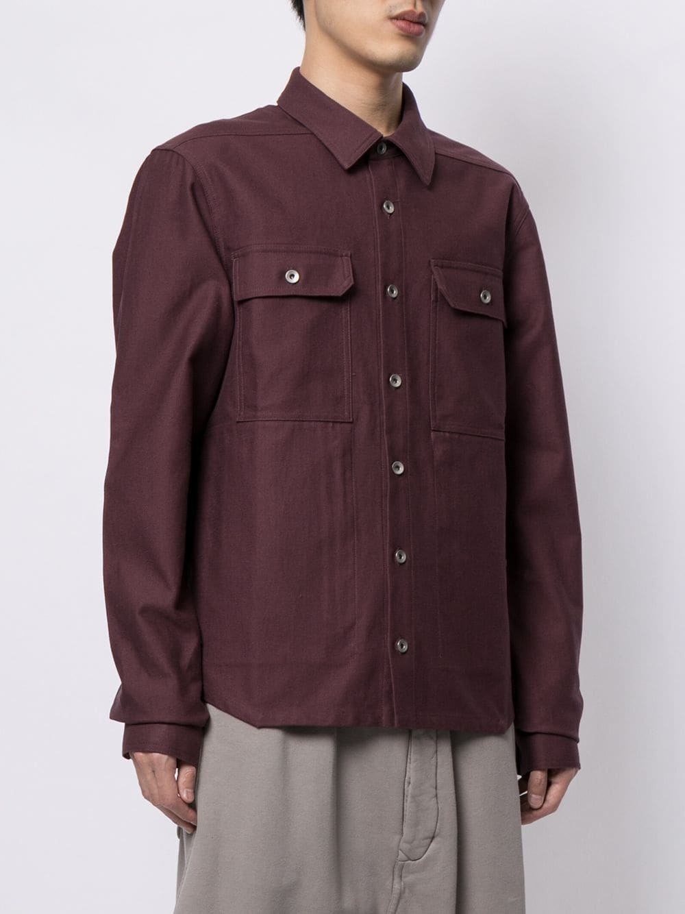 long-sleeve shirt jacket - 3