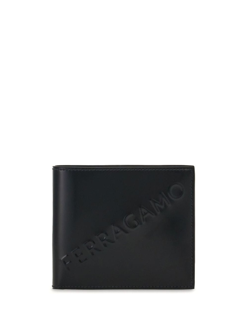 logo-embossed bi-fold wallet 1