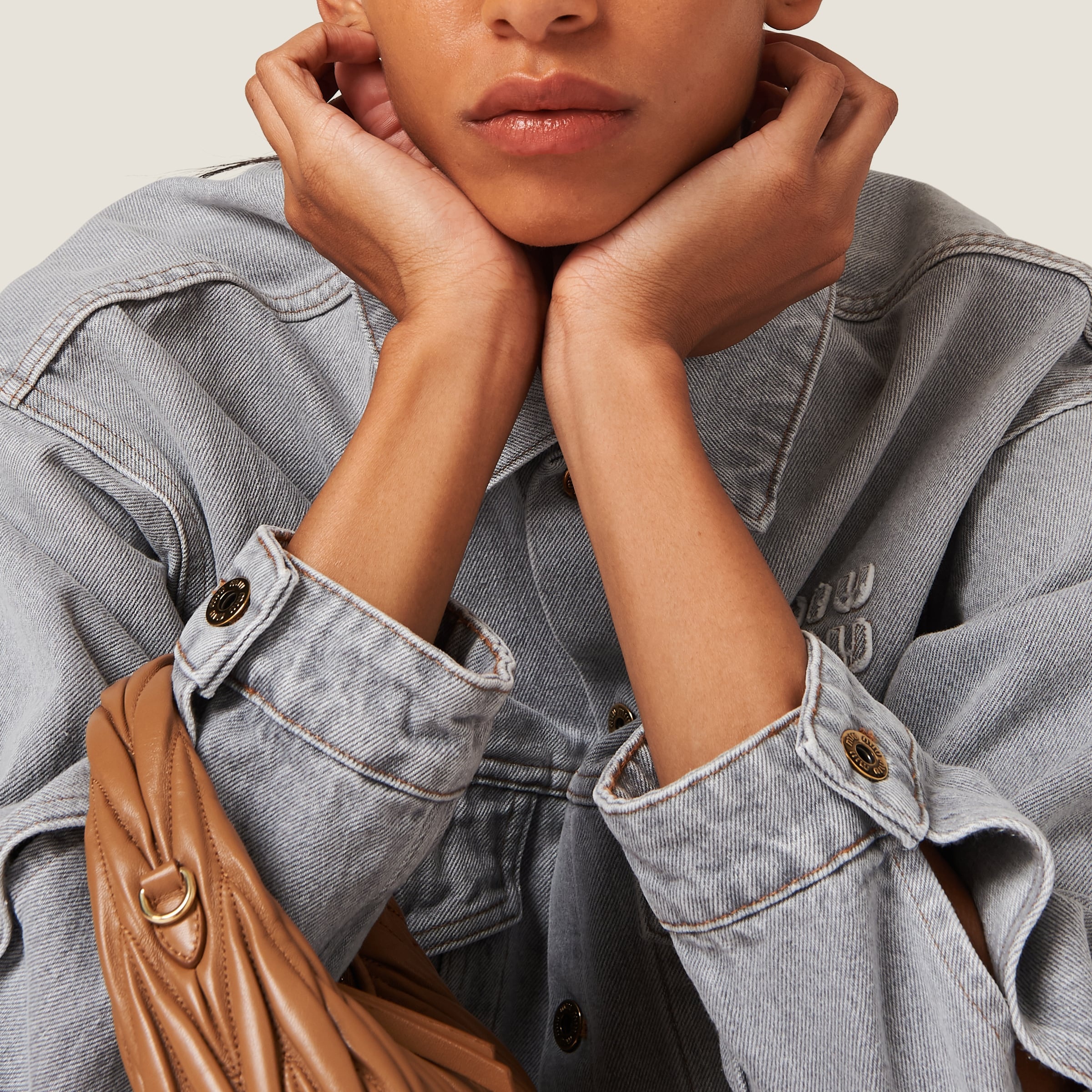 Denim blouson jacket - 4
