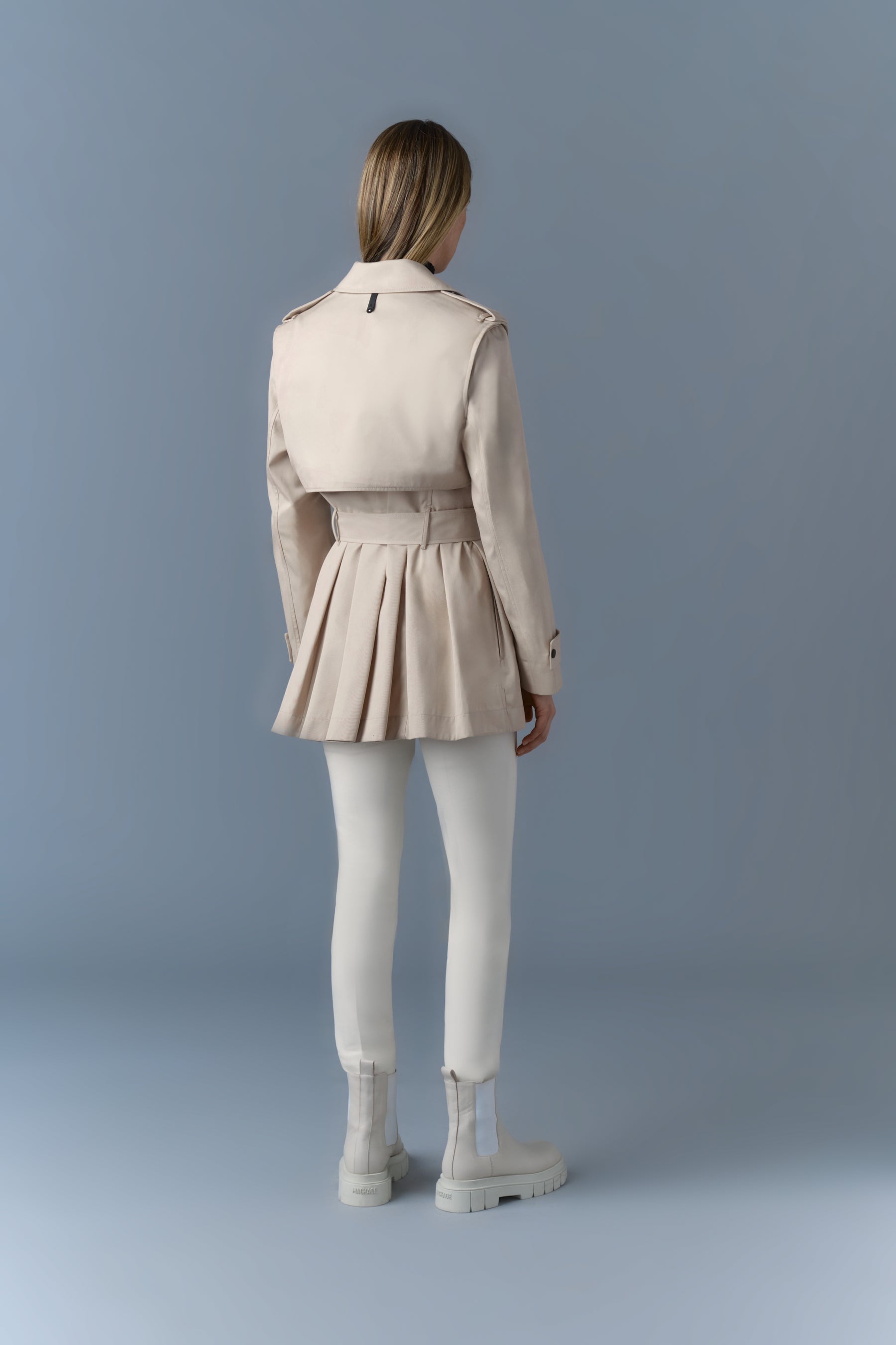 ADVA Mid-Length Buckled Belt Trench - 4