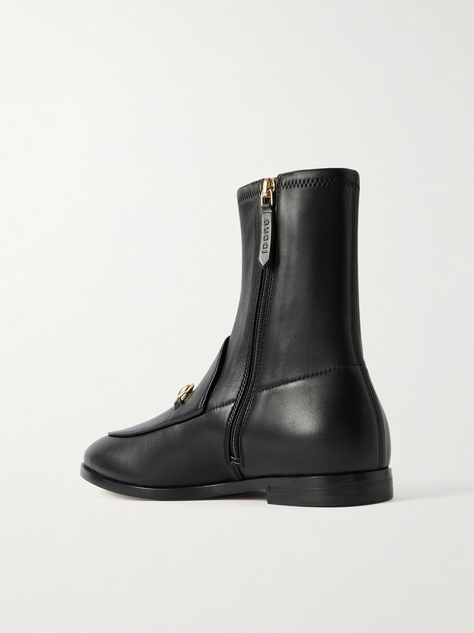 Jordaan horsebit-detailed leather ankle boots Black - 3