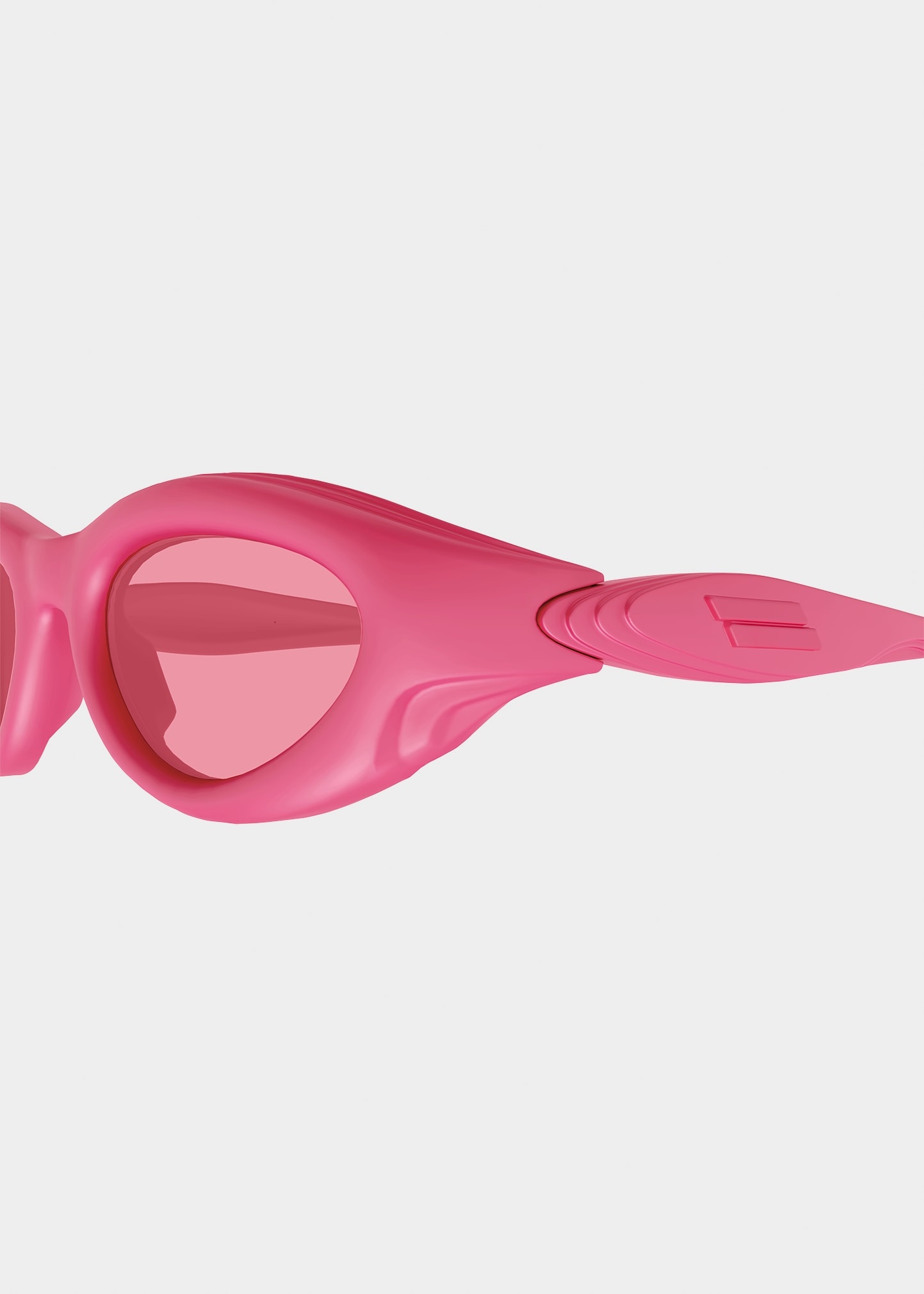 Oval Injection Plastic Sunglasses - 3