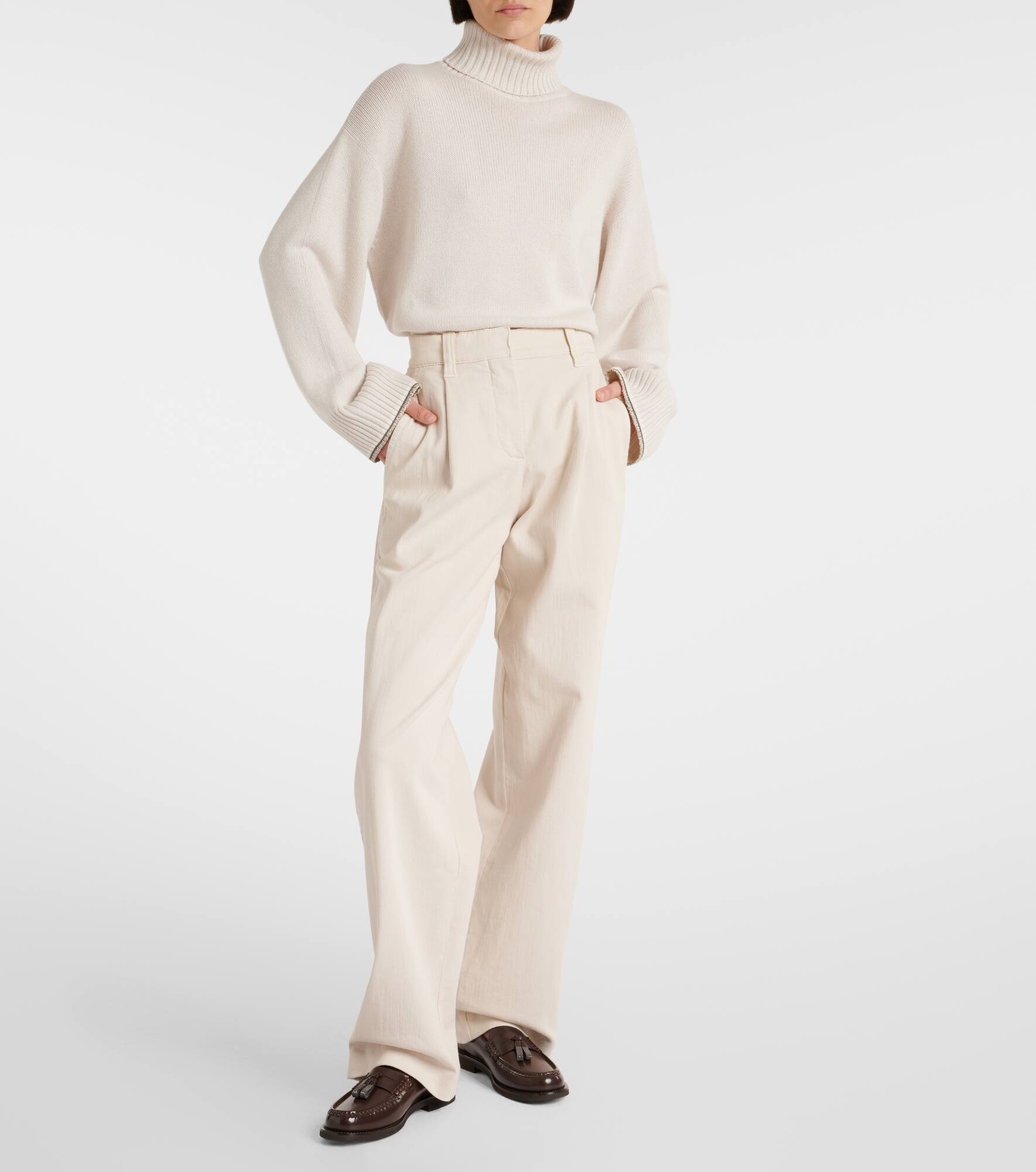 Mid-rise straight jeans - 7
