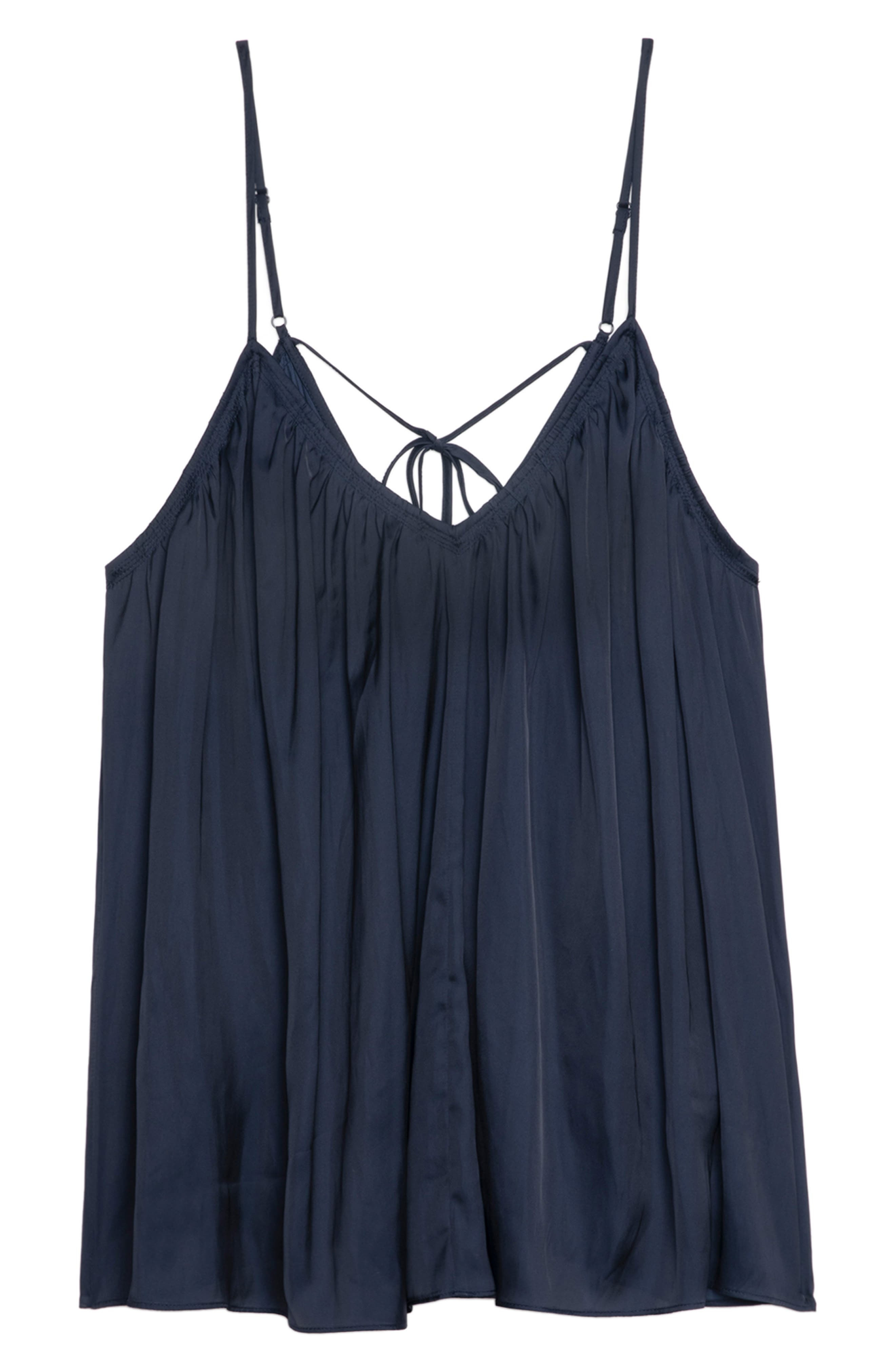 Zadig & Voltaire Cym Satin Camisole in Encre at Nordstrom - 5