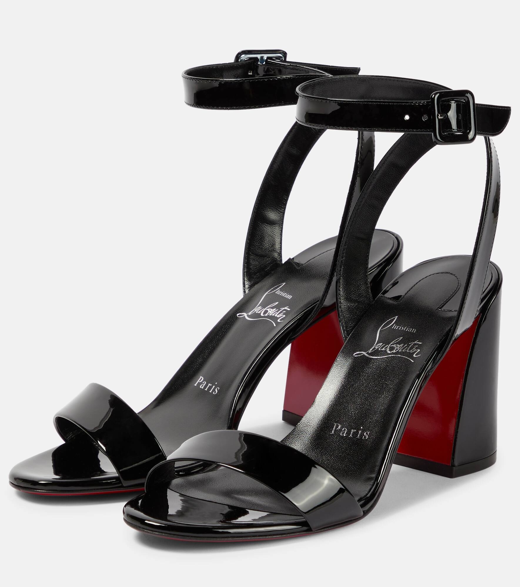 Miss Sabina 85 patent leather sandals - 5