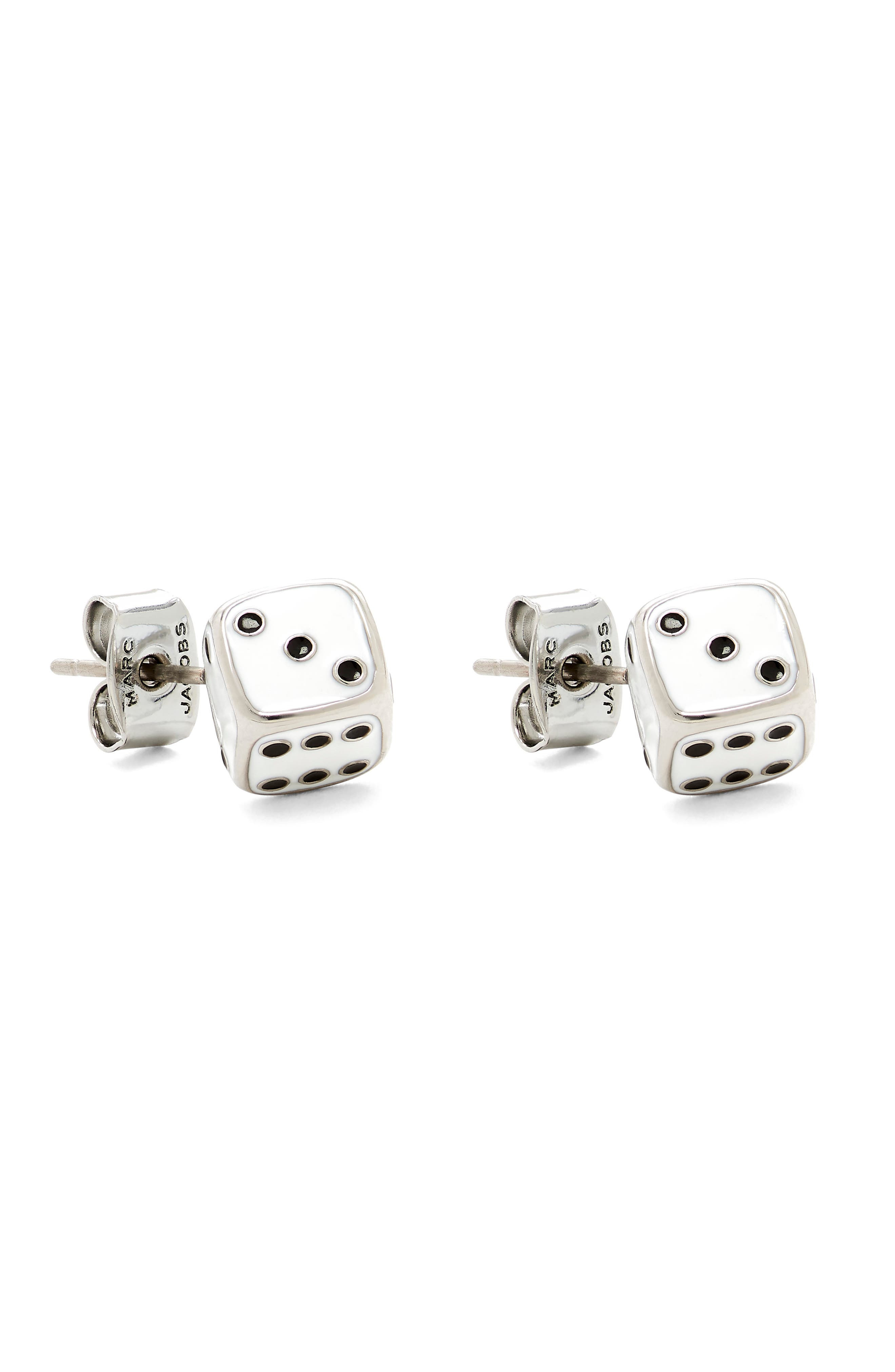 Marc Jacobs Dice Stud Earrings in Silver/multi at Nordstrom - 3