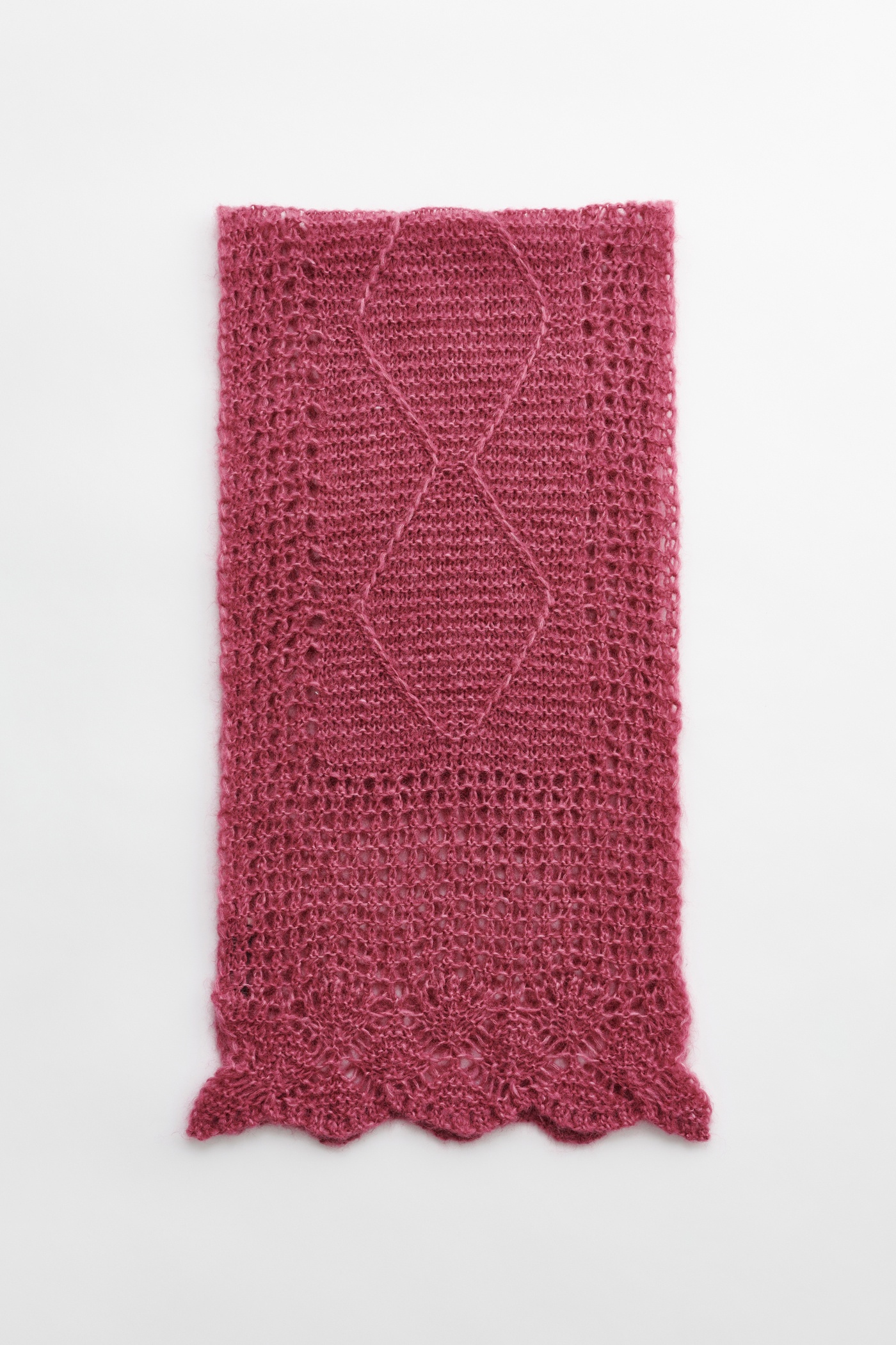 Domestic Scarf Uncut Ruby Softest Mohair Silk - 1