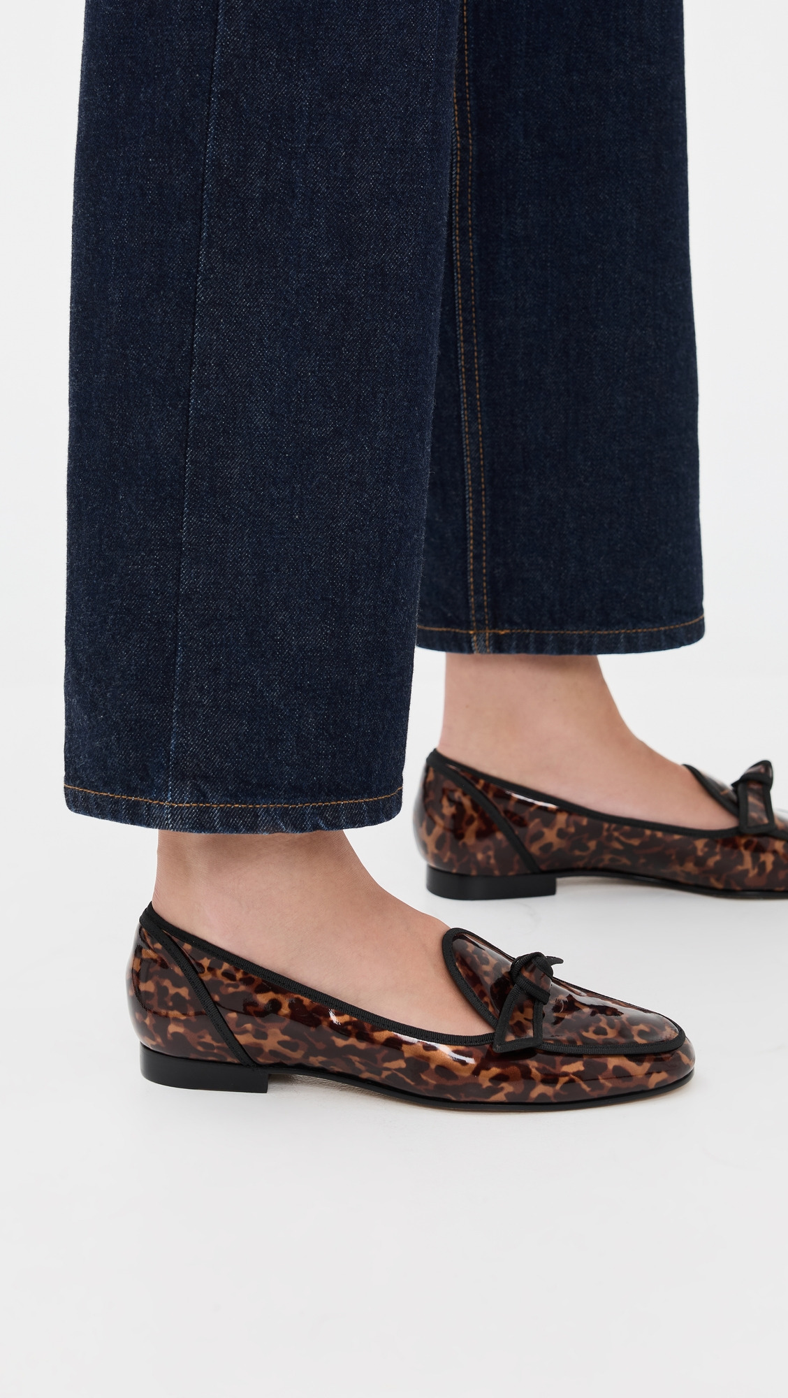 Grosgrain Tortoise Loafers - 2