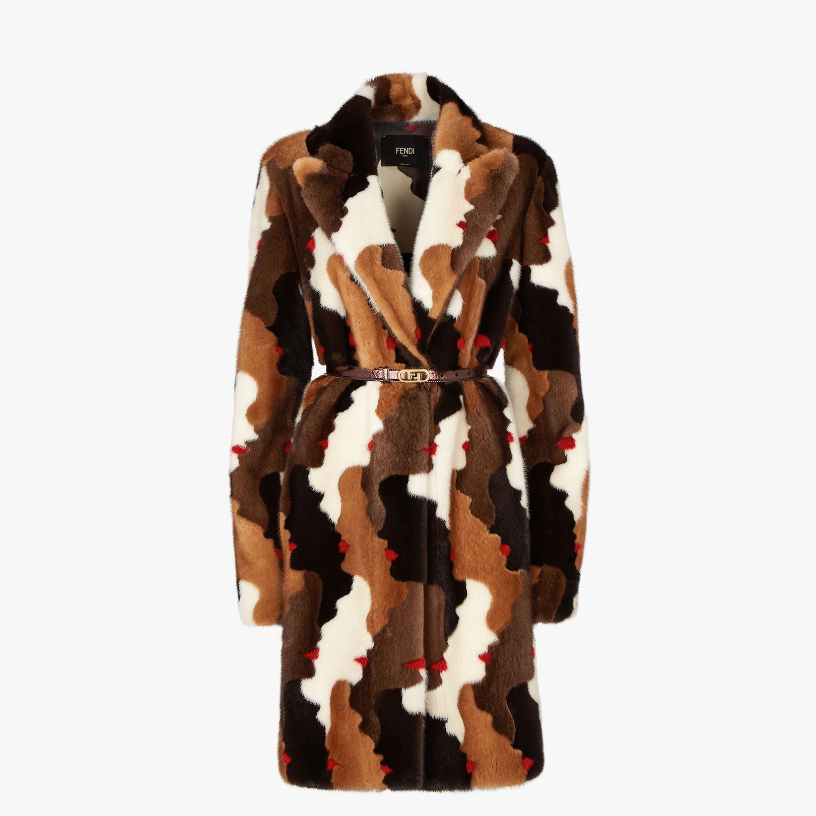 Multicolor mink coat - 1