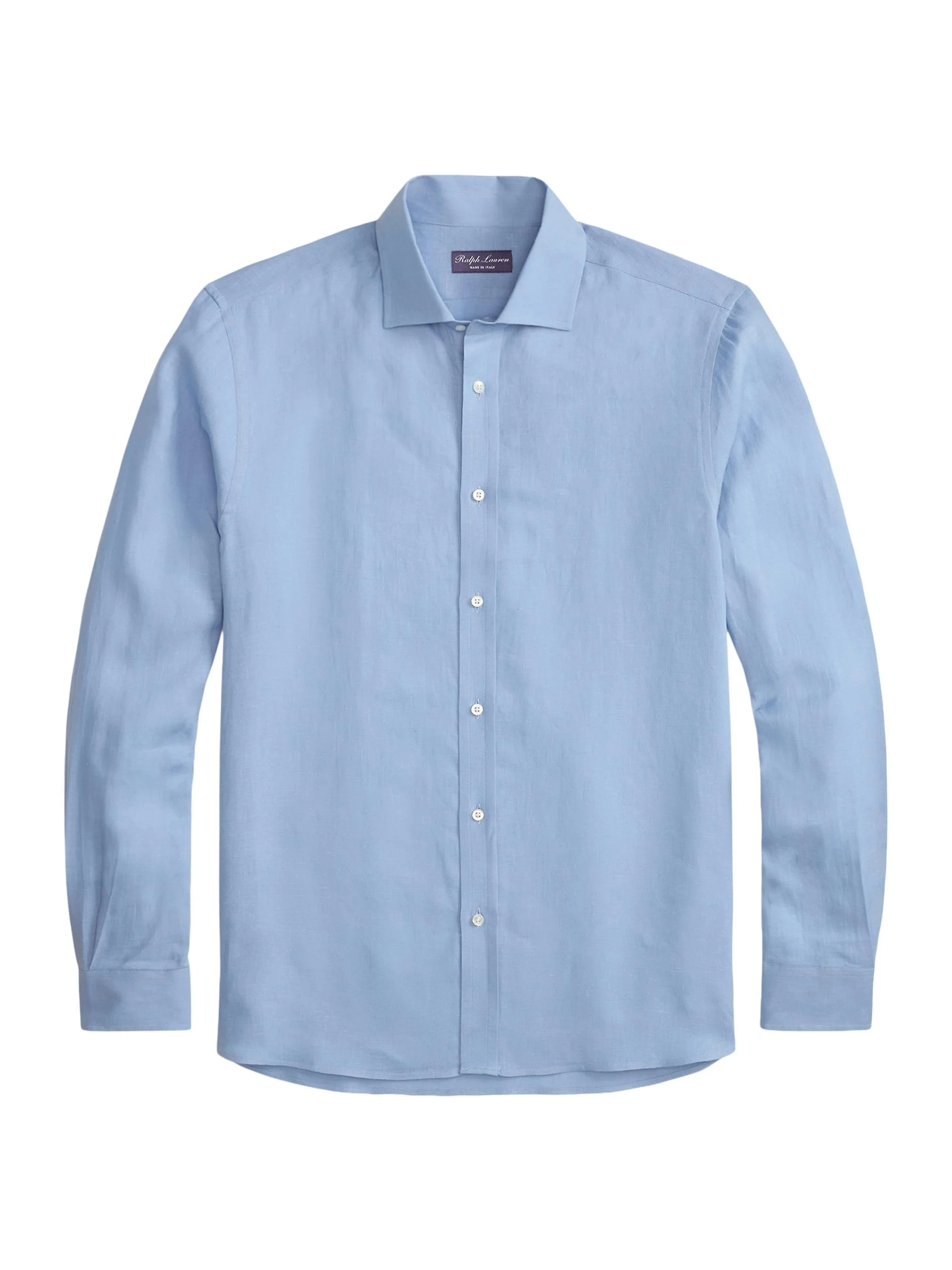 Men's Linen Shirt - Light Blue - 1