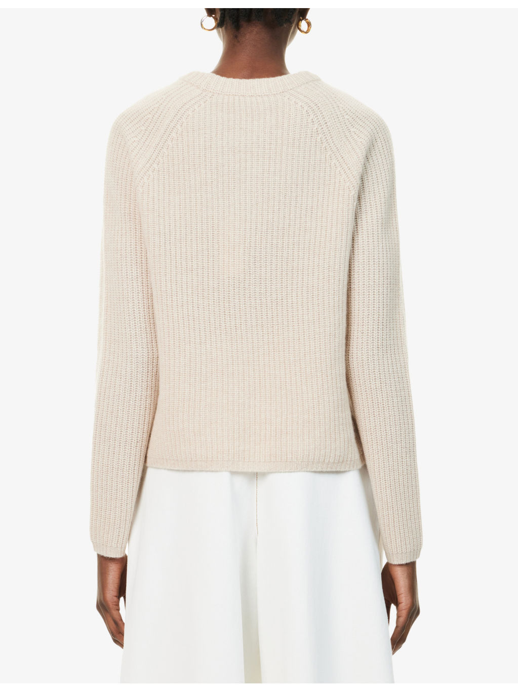 Fisherman Raglan-Sleeves Cashmere Jumper - 4
