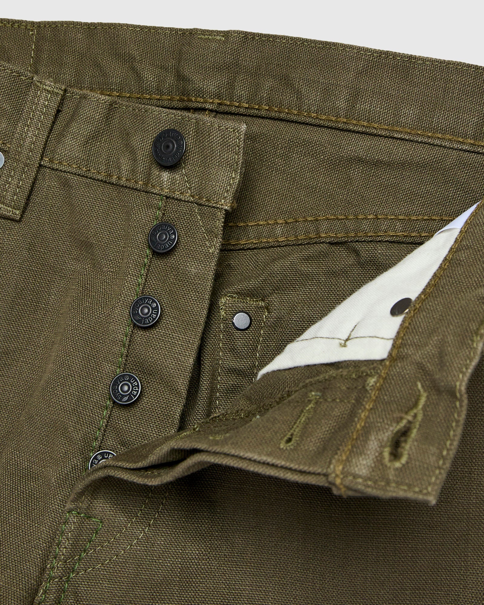 1175 "Olive" 13.5oz Duck Canvas Pants - Relaxed Tapered Fit - 7