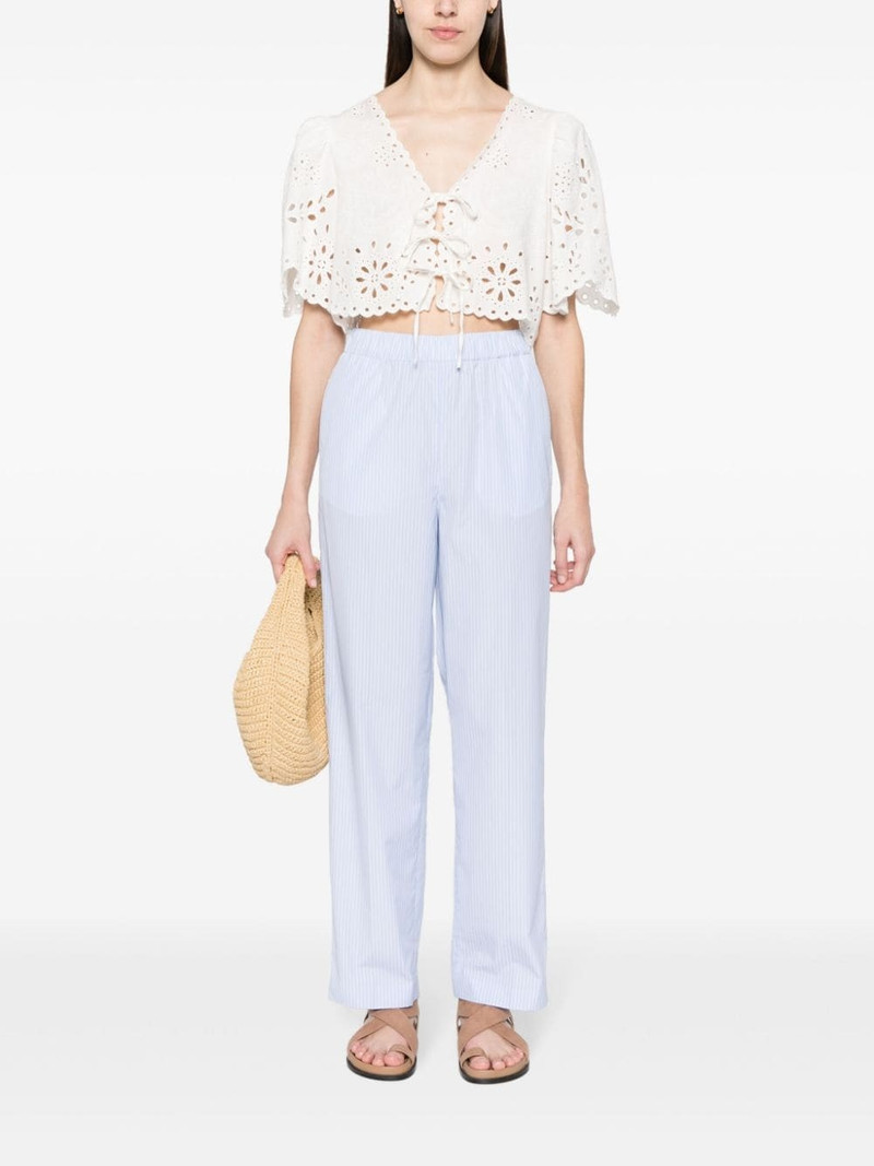 FABIANA FILIPPI striped cotton trousers outlook