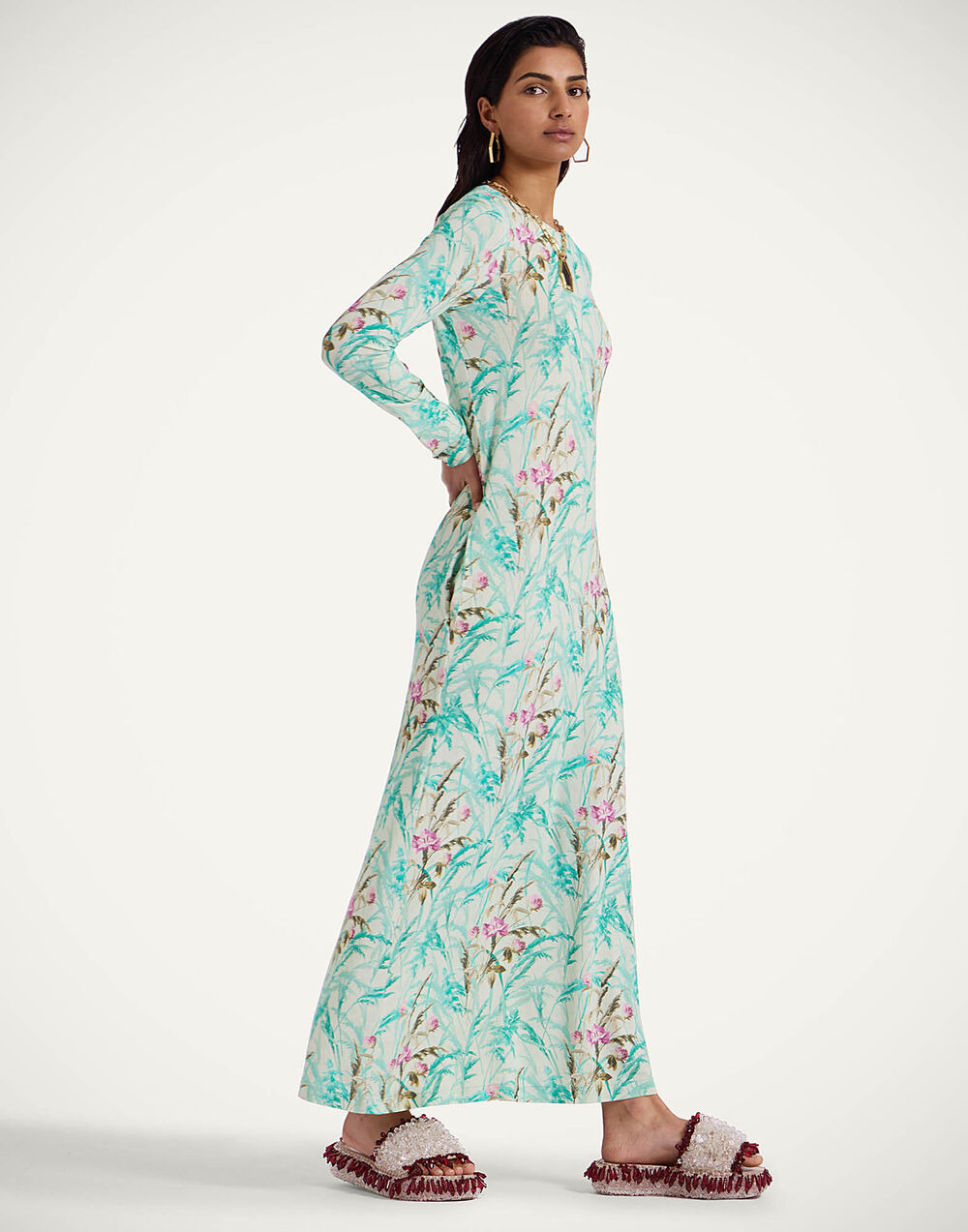 Long Sleeve Swing Dress - 7