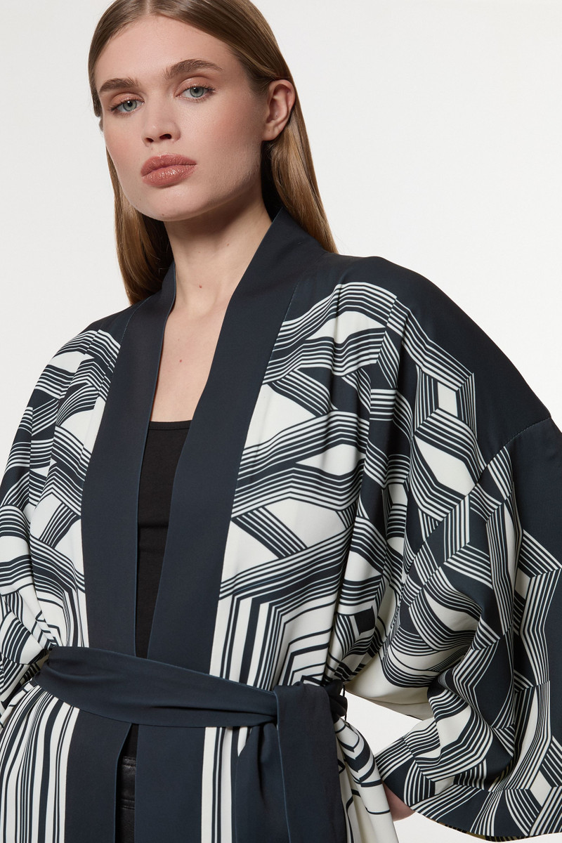 Amelia Graham Printed Statement Woven Maxi Kimono 3