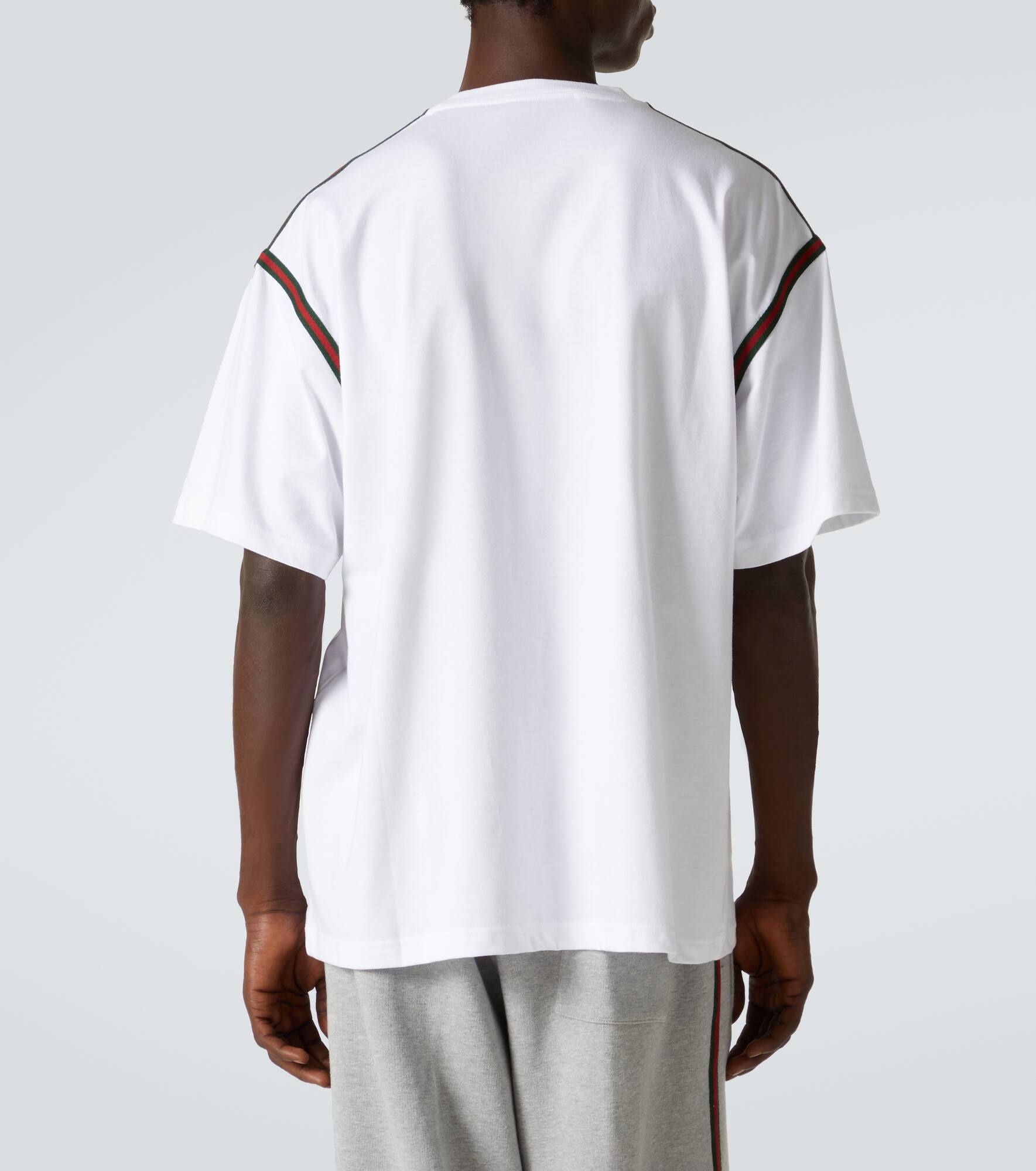 Embroidered cotton jersey T-shirt - 4