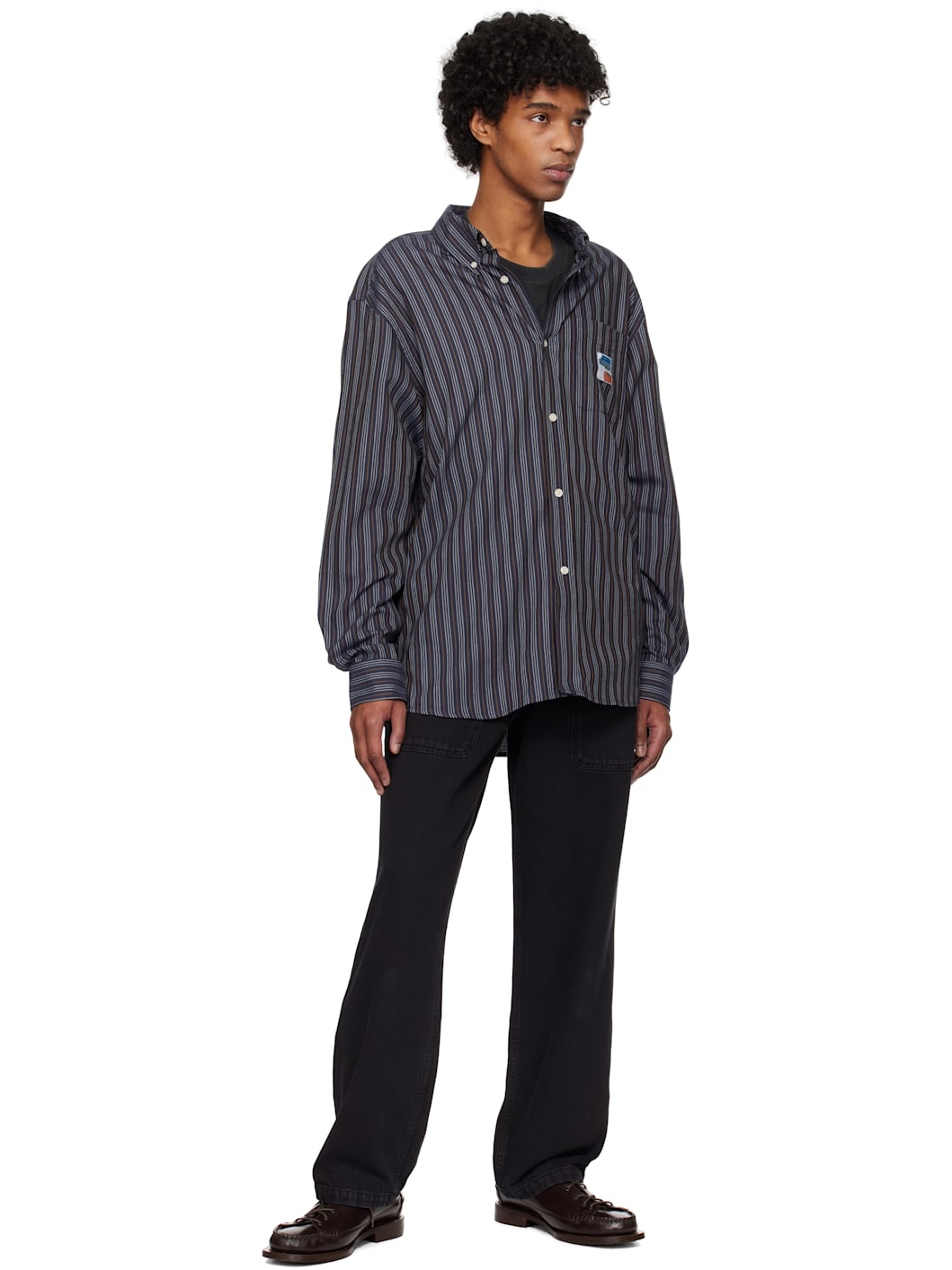 Navy Deuce Oxford Shirt - 4