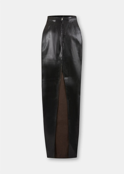 Rick Owens Black Dirt Pillar Skirt outlook