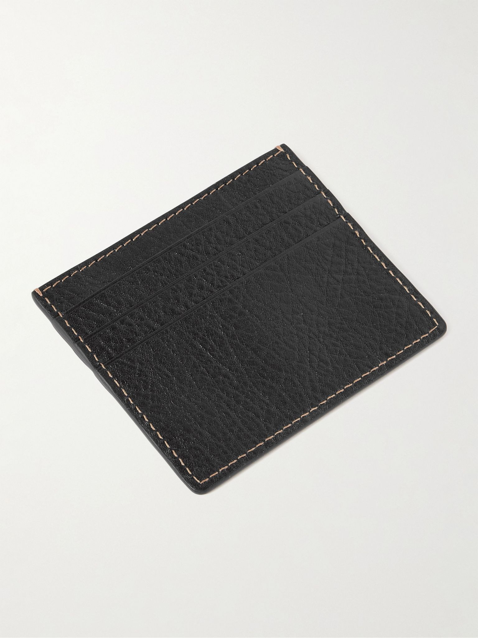 Full-Grain Leather Cardholder Black - 2