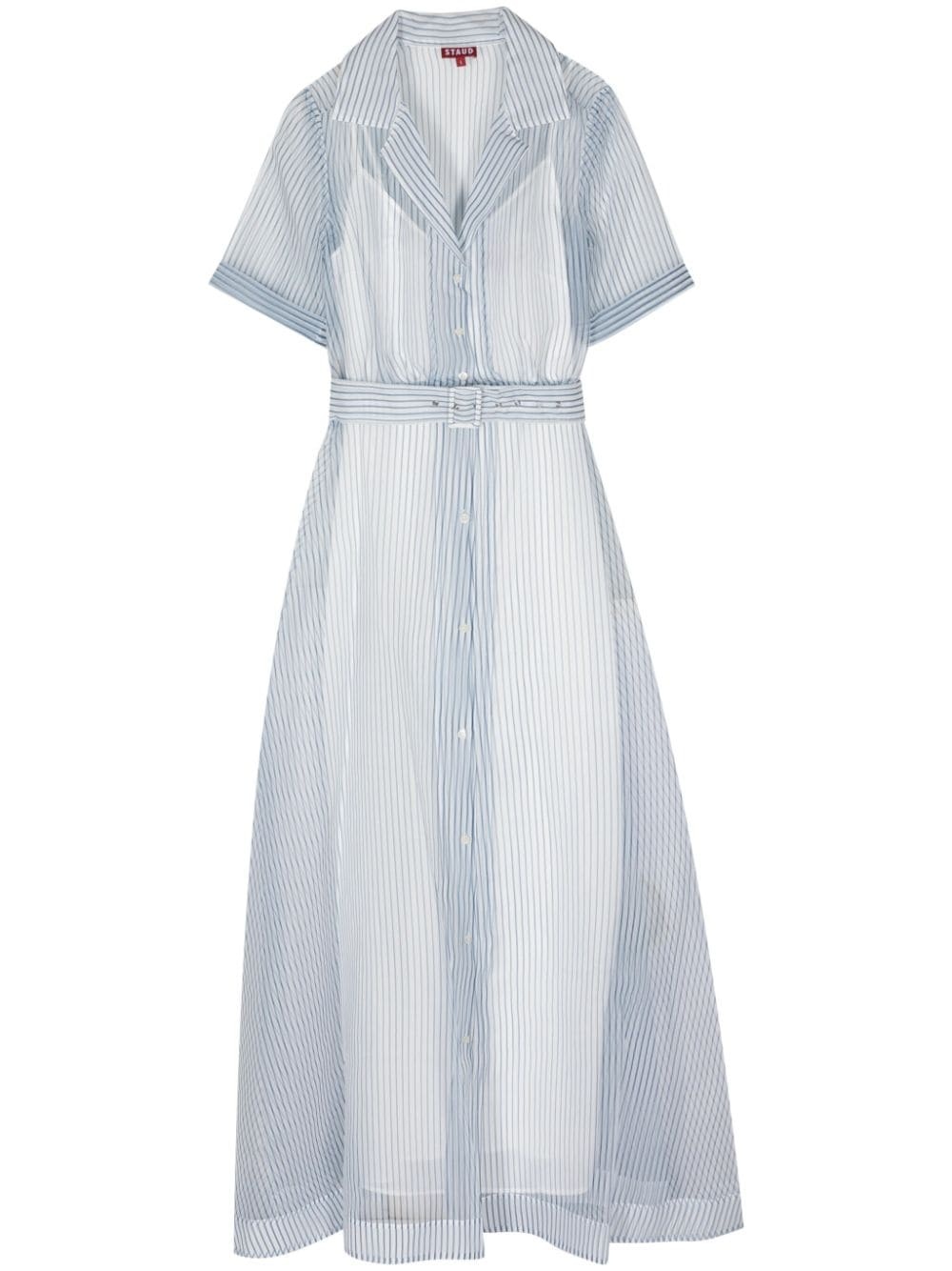 Millie striped organza maxi dress - 1