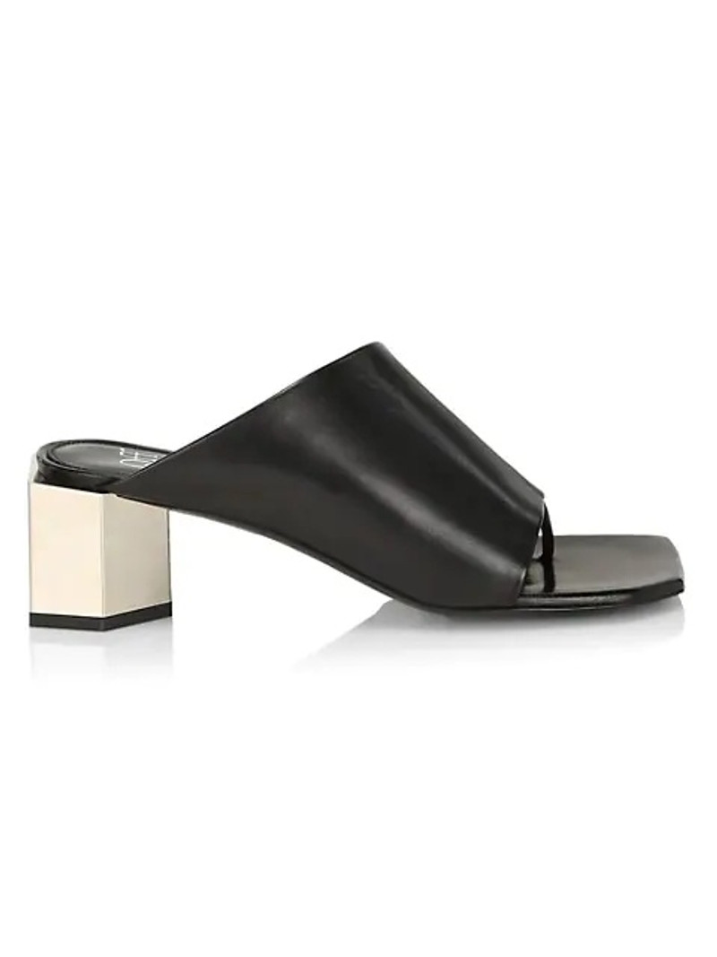 Hexnut Leather Mule Sandals 1